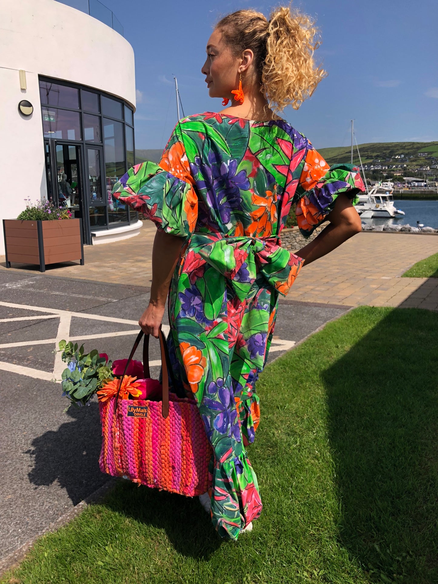 Handpainted Cotton Maxi Dress