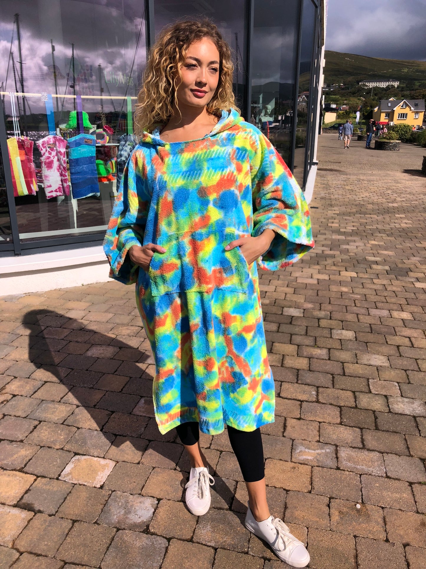 Handpainted Swim Poncho / Swimrobe