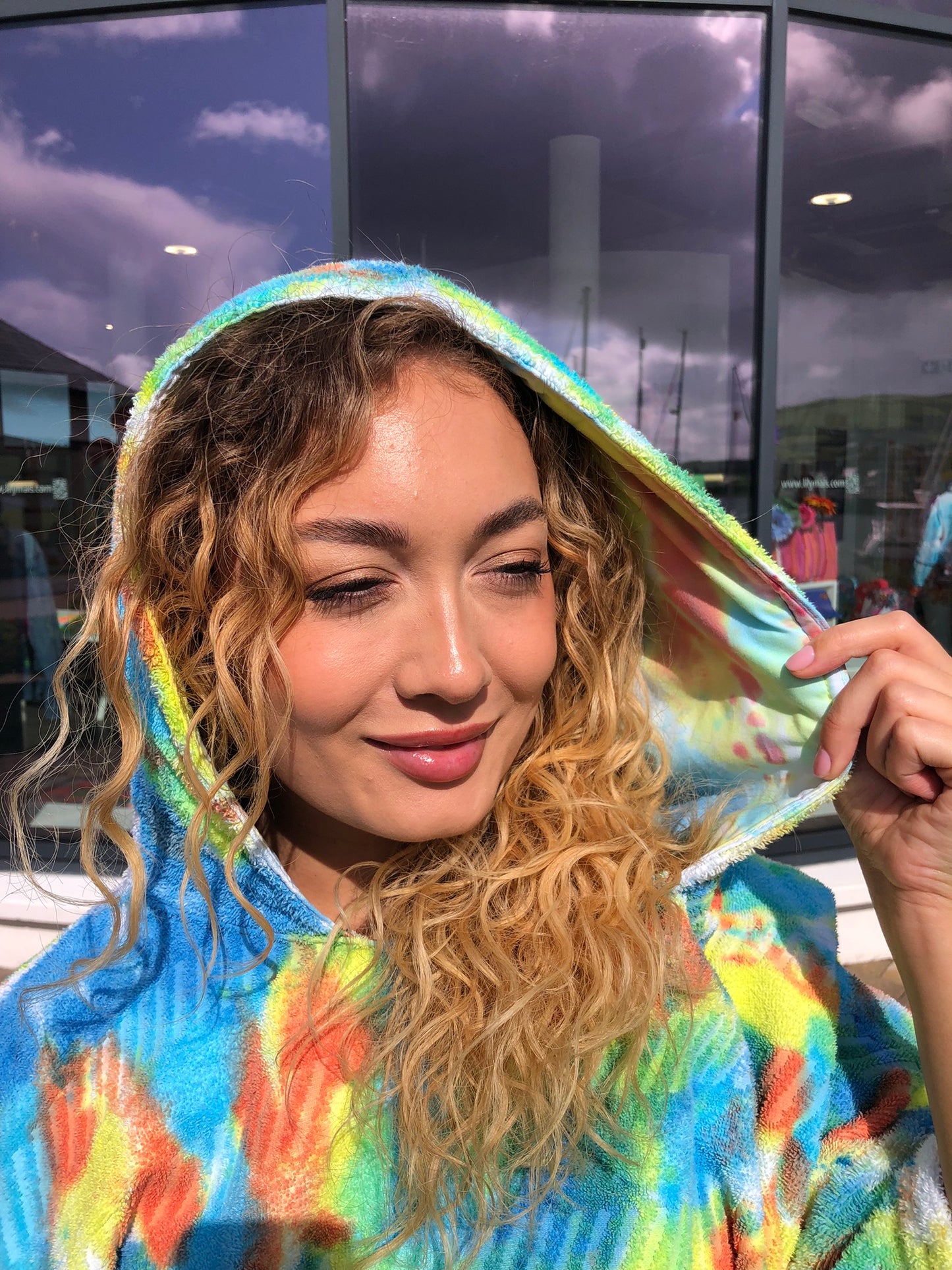 Handpainted Swim Poncho / Swimrobe