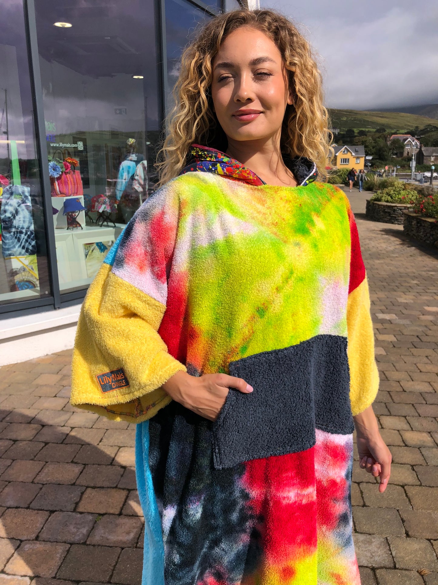 Handpainted Swim Poncho / Swimrobe