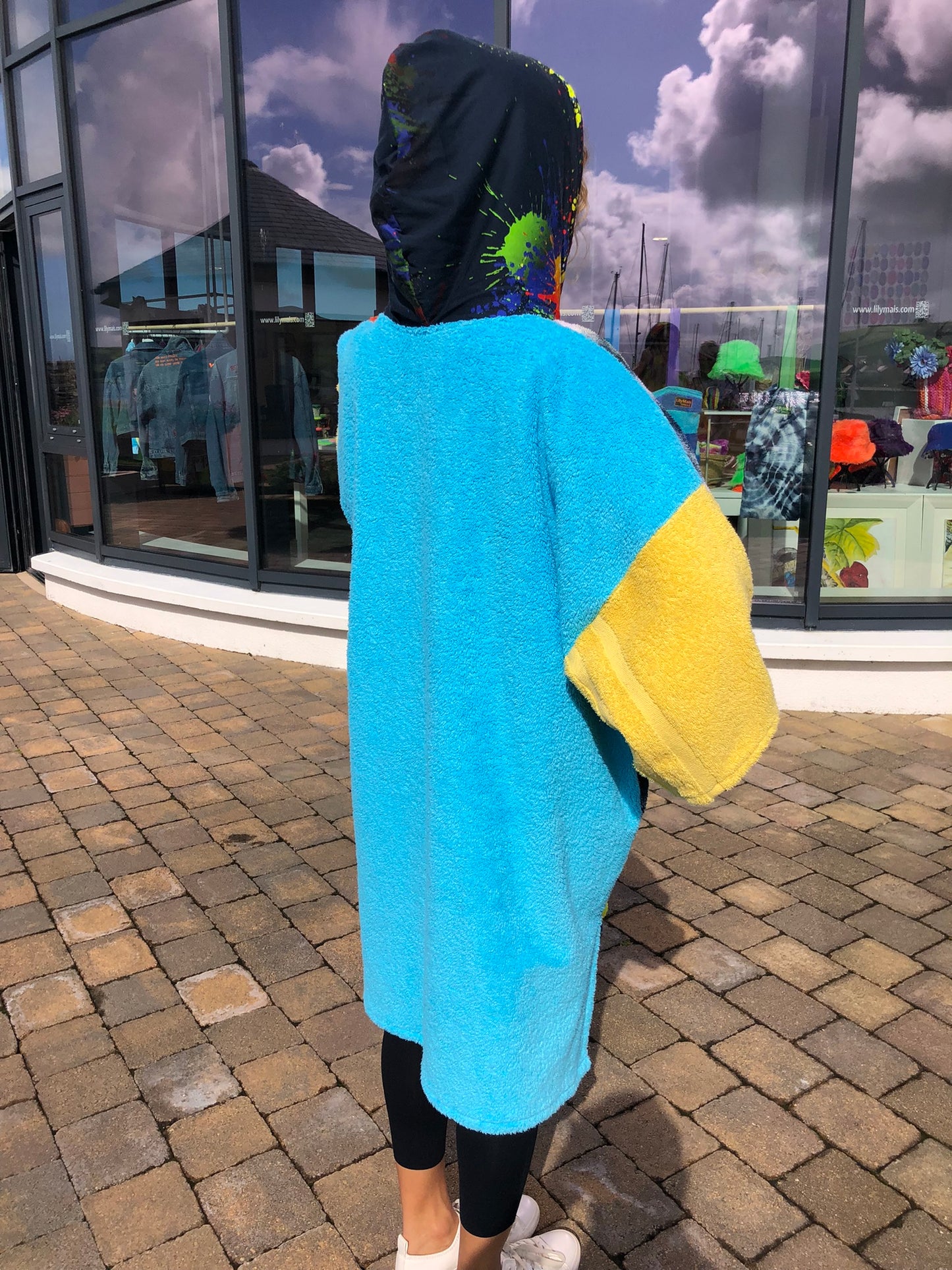 Handpainted Swim Poncho / Swimrobe