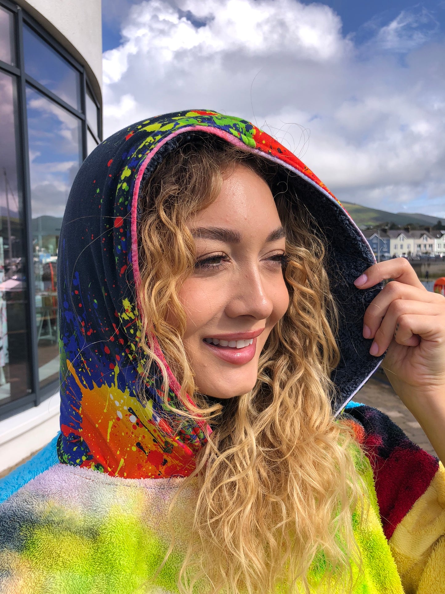 Handpainted Swim Poncho / Swimrobe