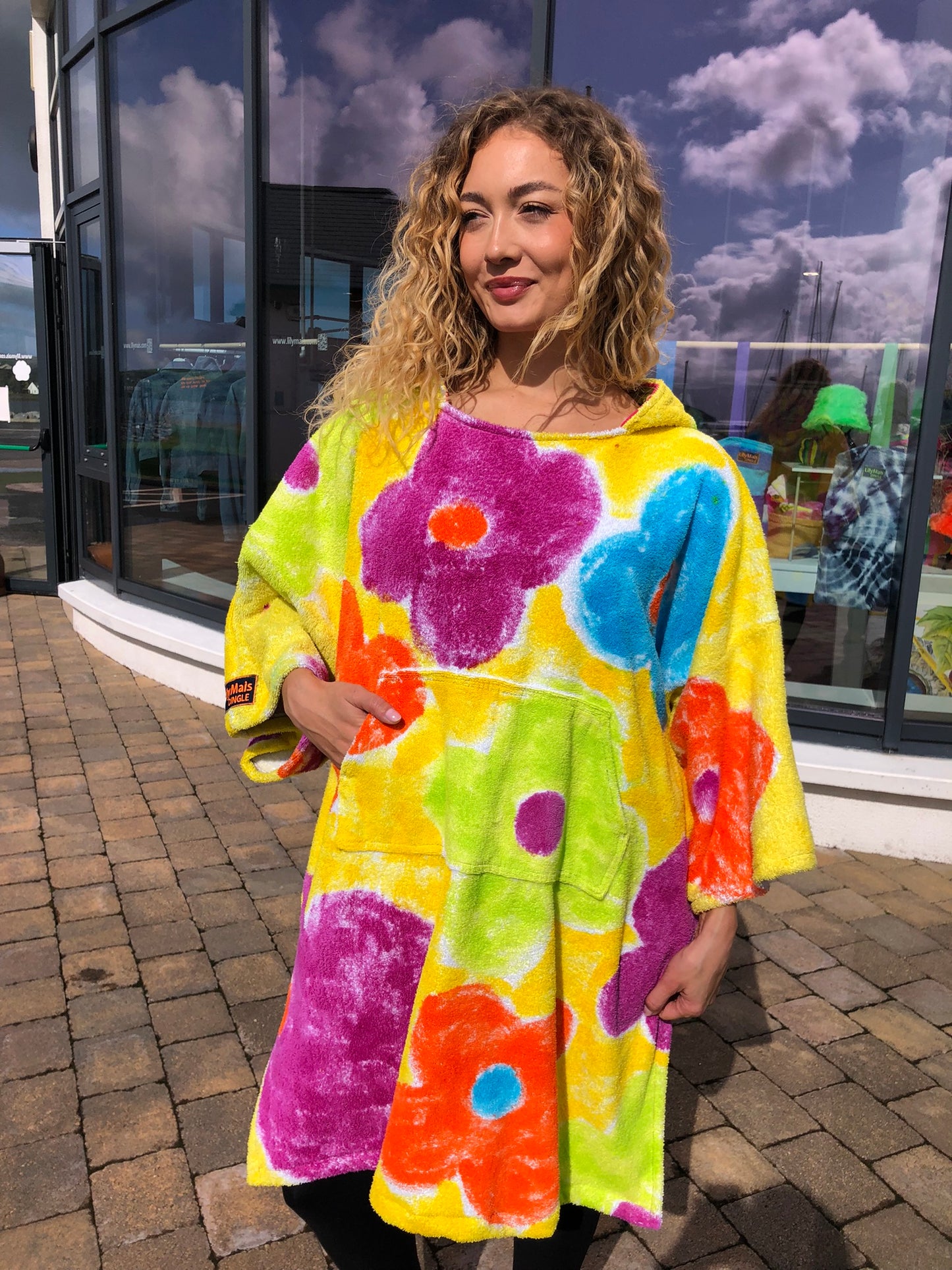 Handpainted Swim Poncho / Swimrobe