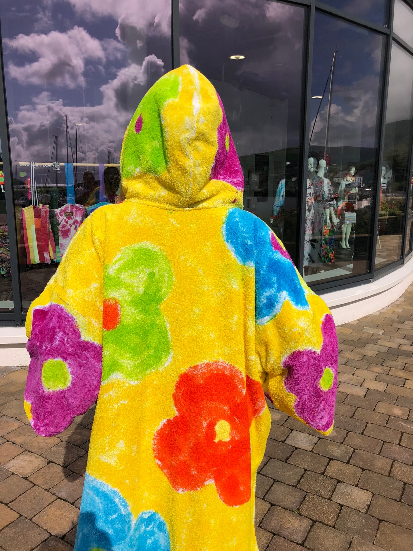 Handpainted Swim Poncho / Swimrobe