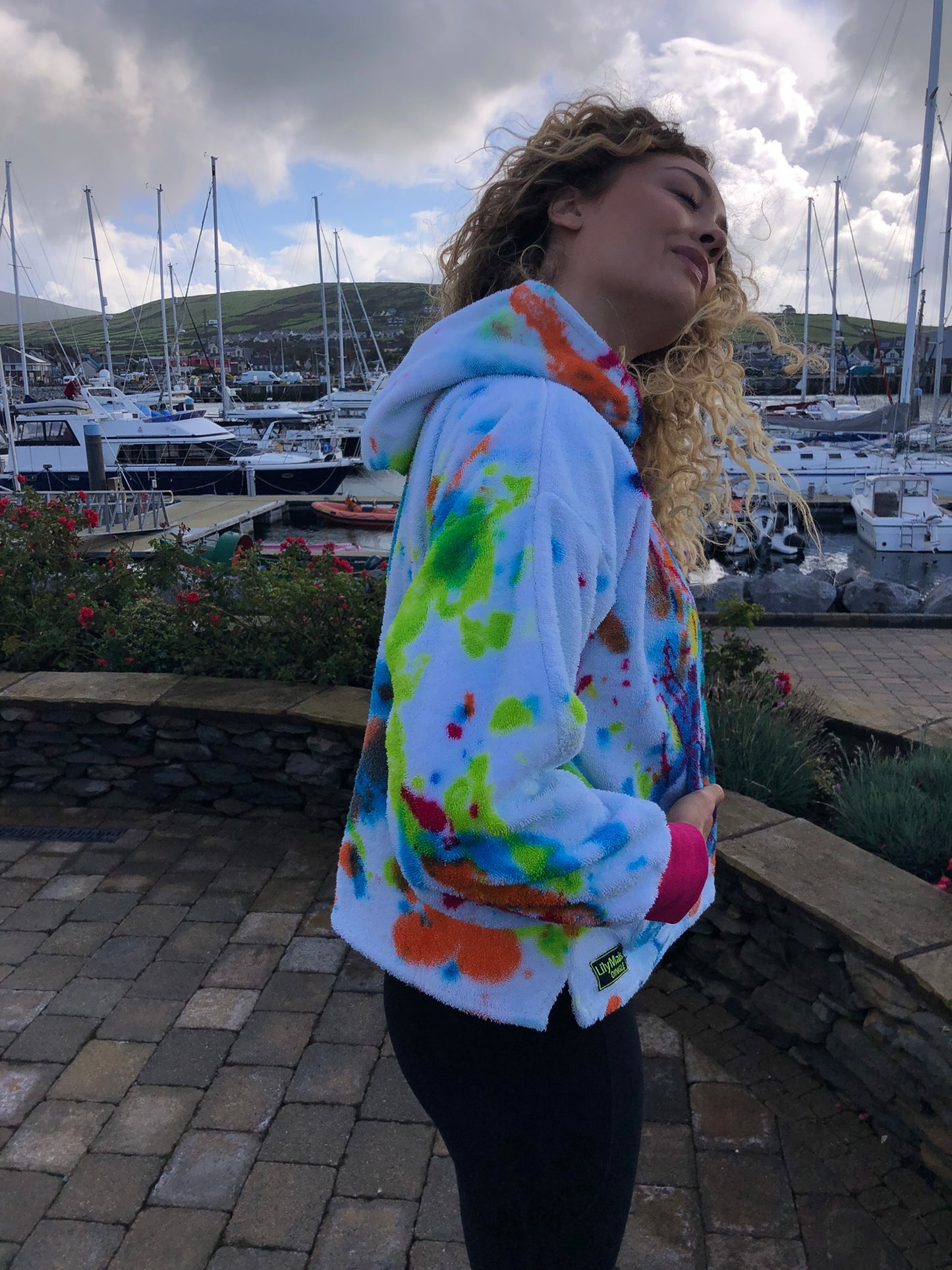 Handpainted Cotton Hoodie