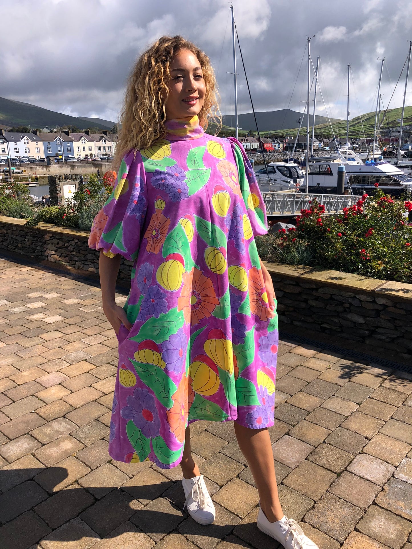 Handpainted Cotton Dress