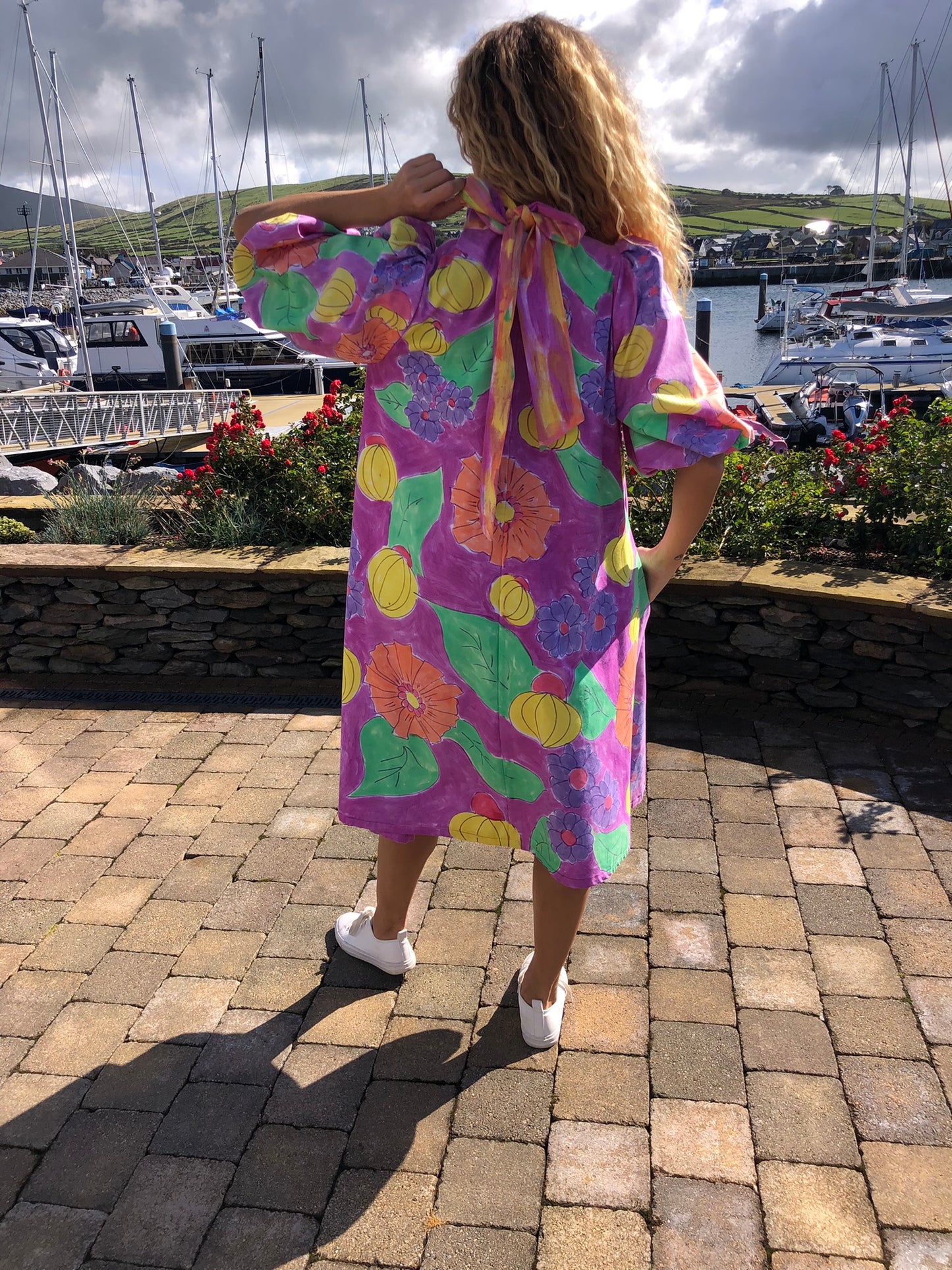 Handpainted Cotton Dress