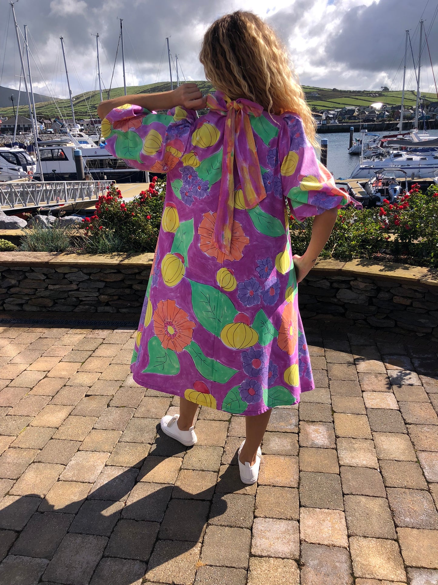 Handpainted Cotton Dress