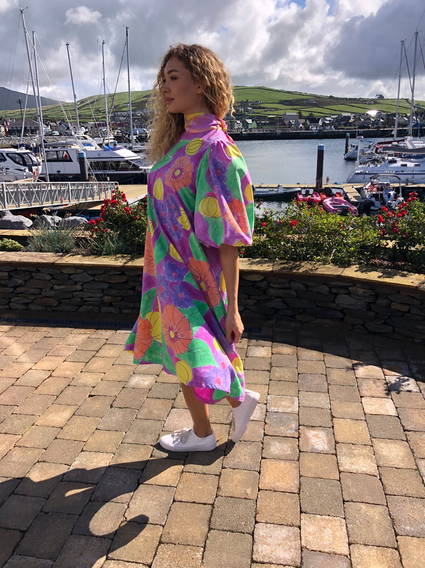 Handpainted Cotton Dress