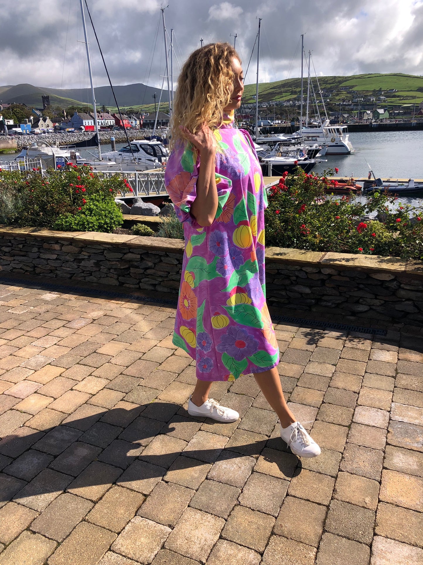 Handpainted Cotton Dress