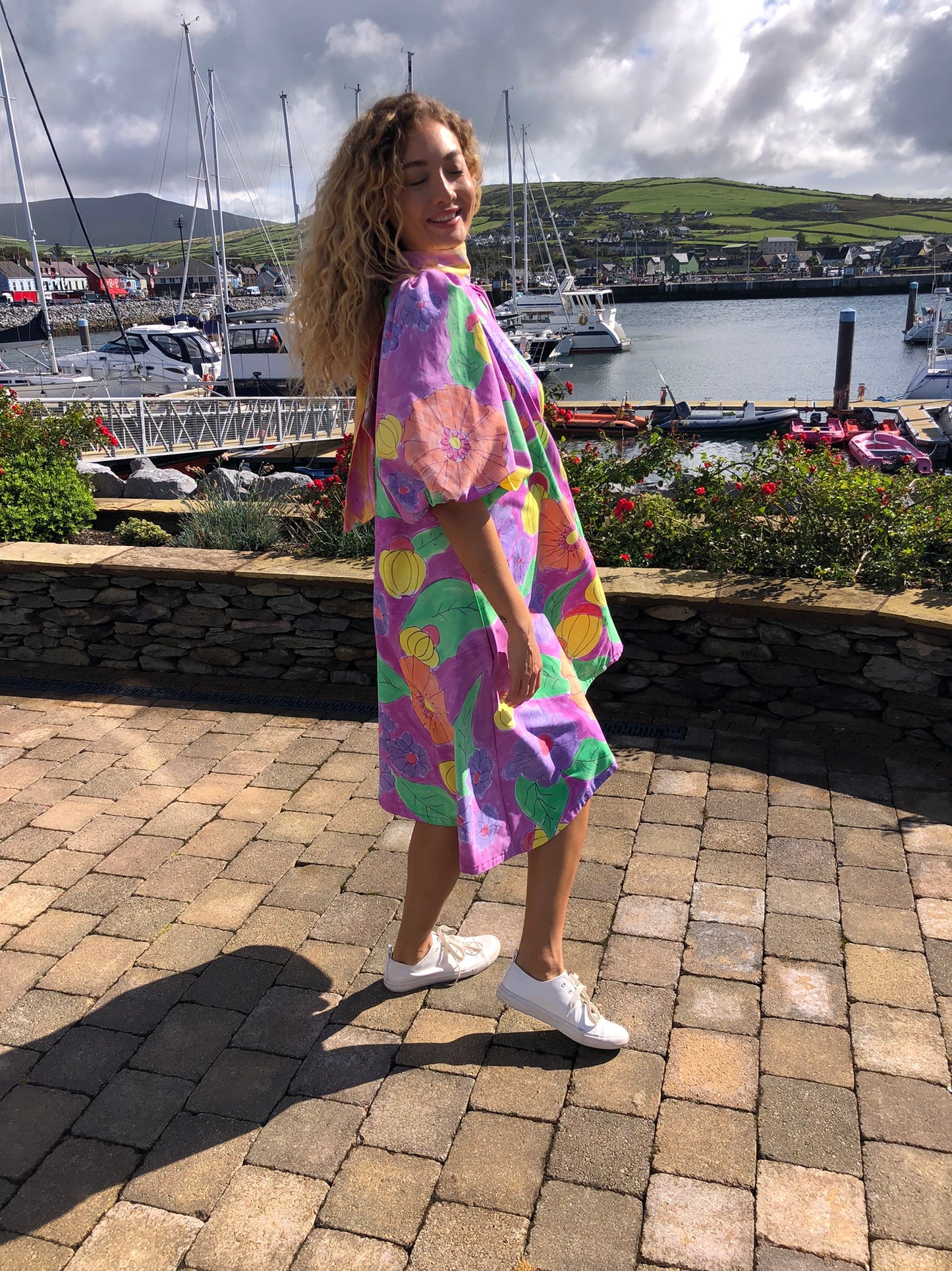 Handpainted Cotton Dress