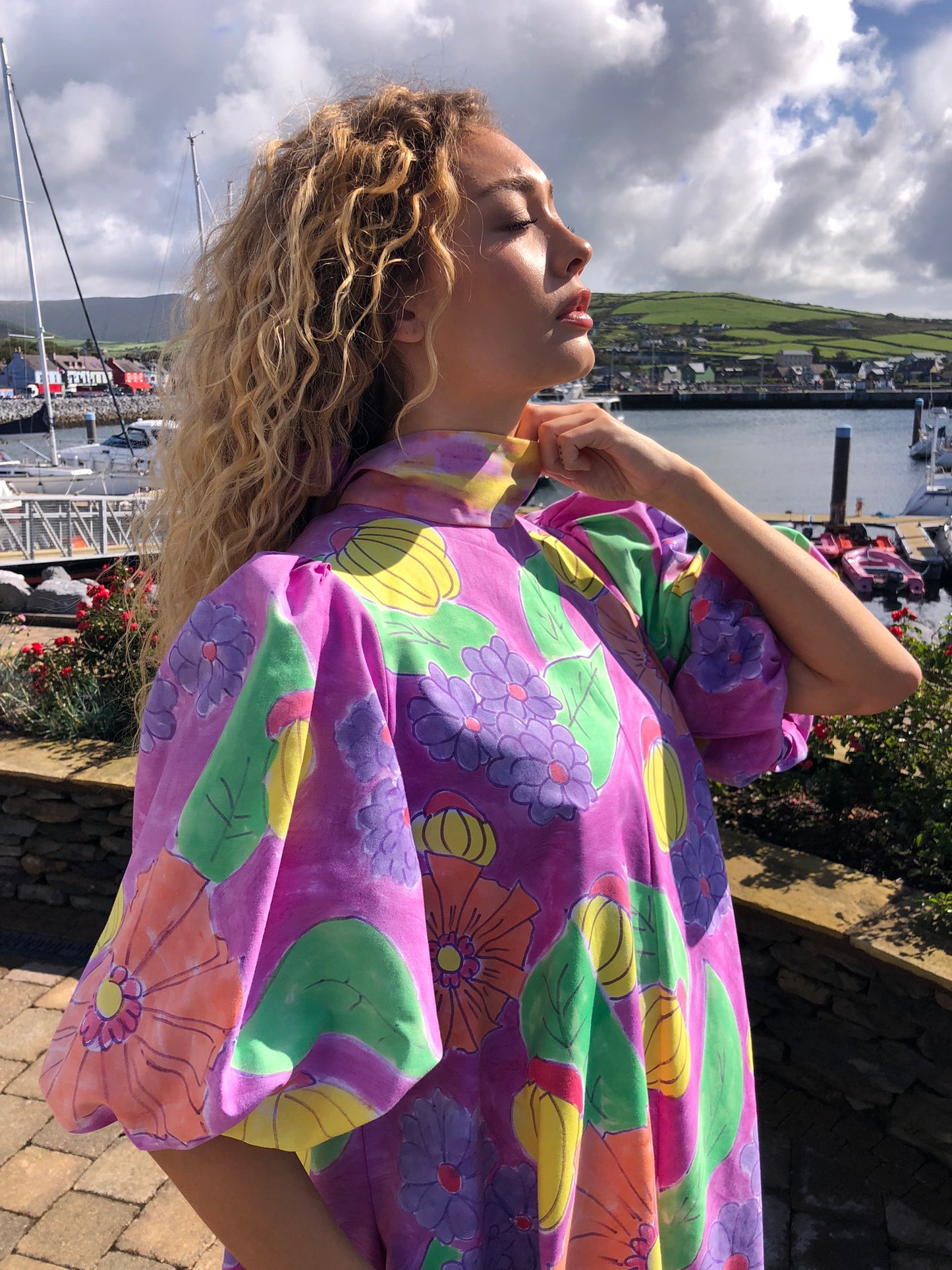 Handpainted Cotton Dress