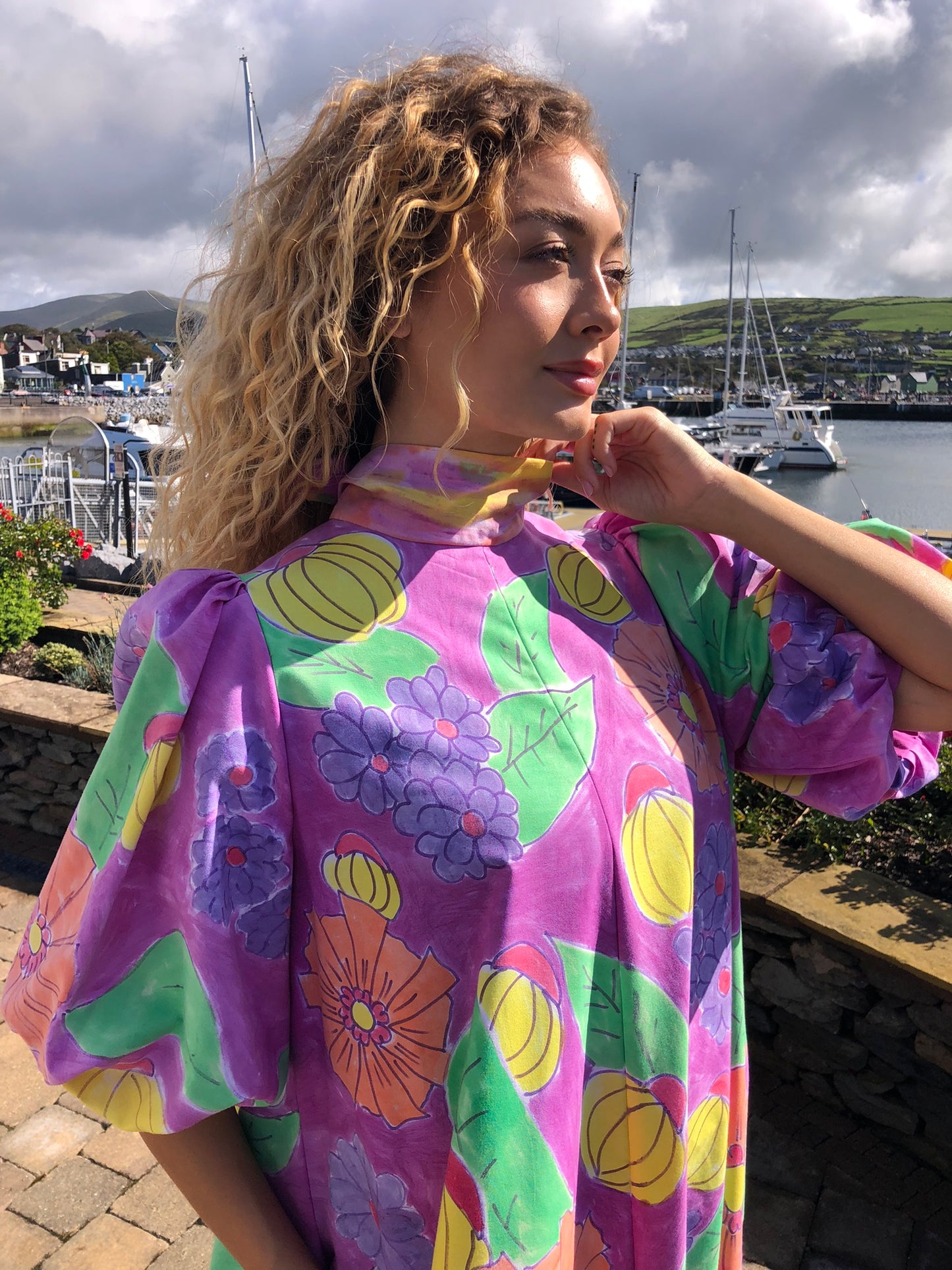 Handpainted Cotton Dress