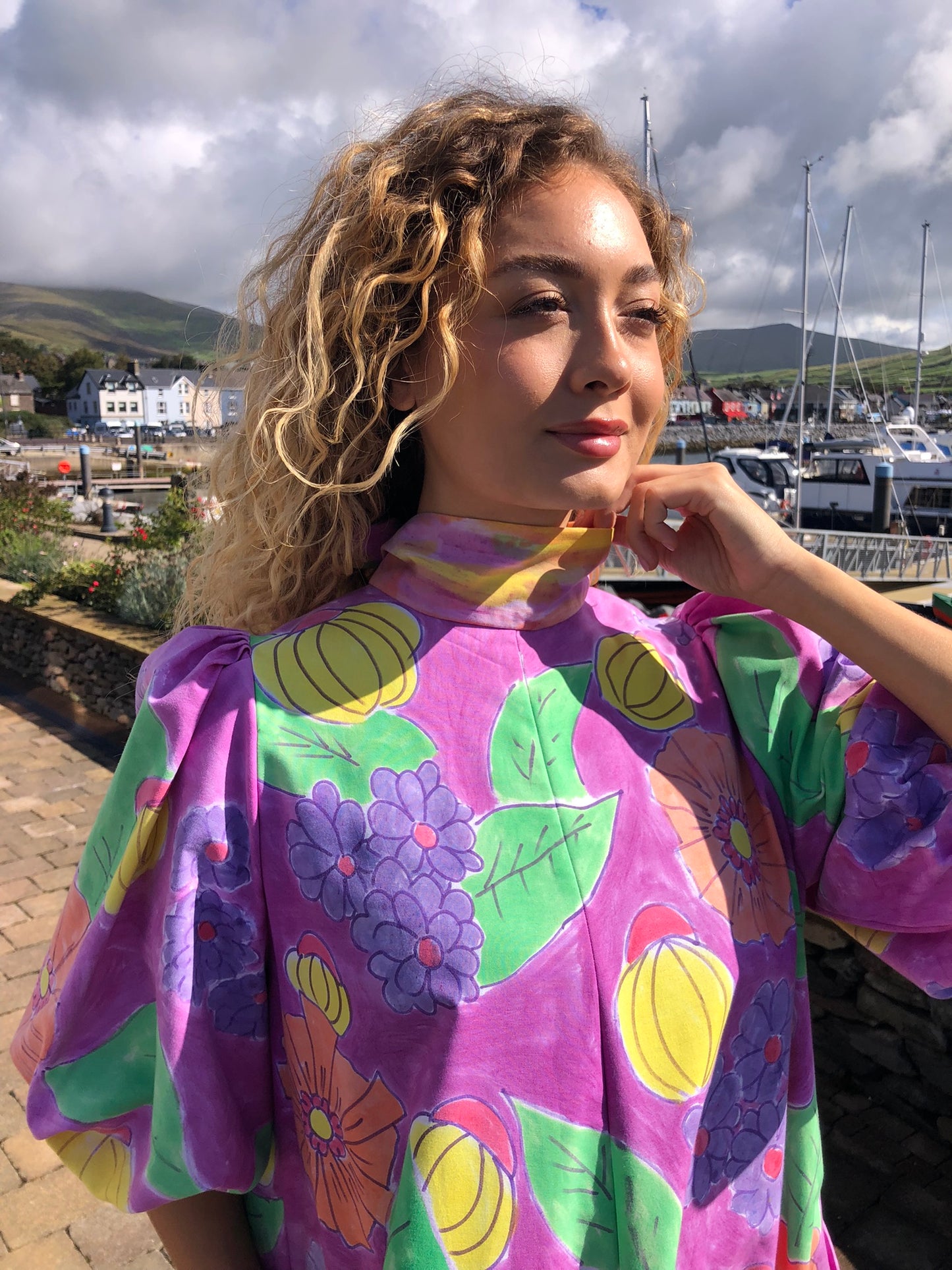 Handpainted Cotton Dress