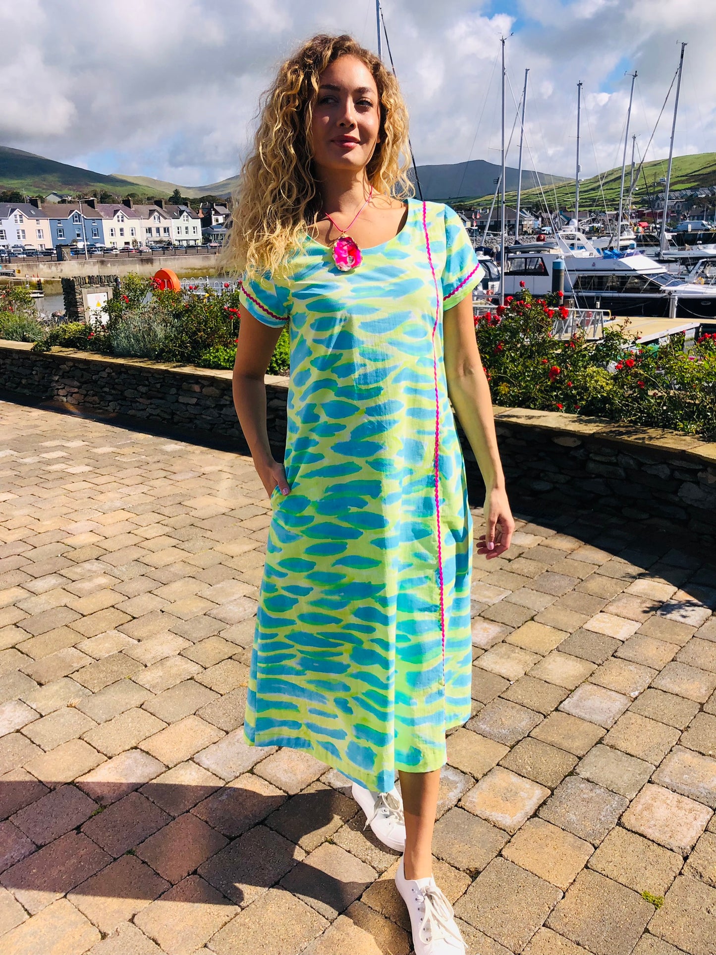 Handpainted Cotton Dress