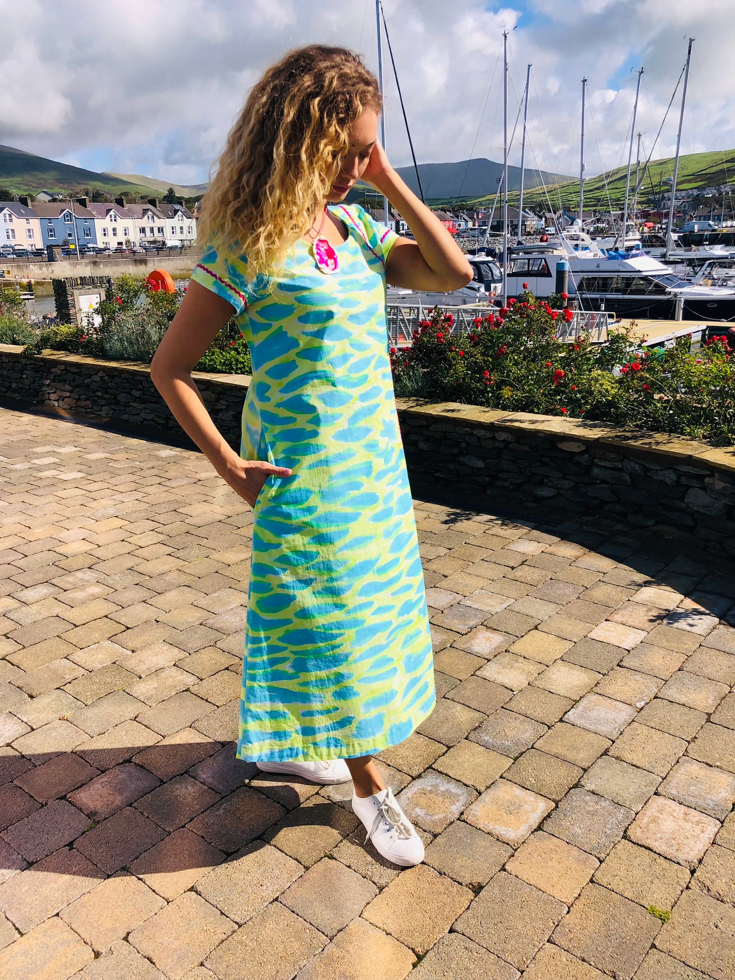 Handpainted Cotton Dress
