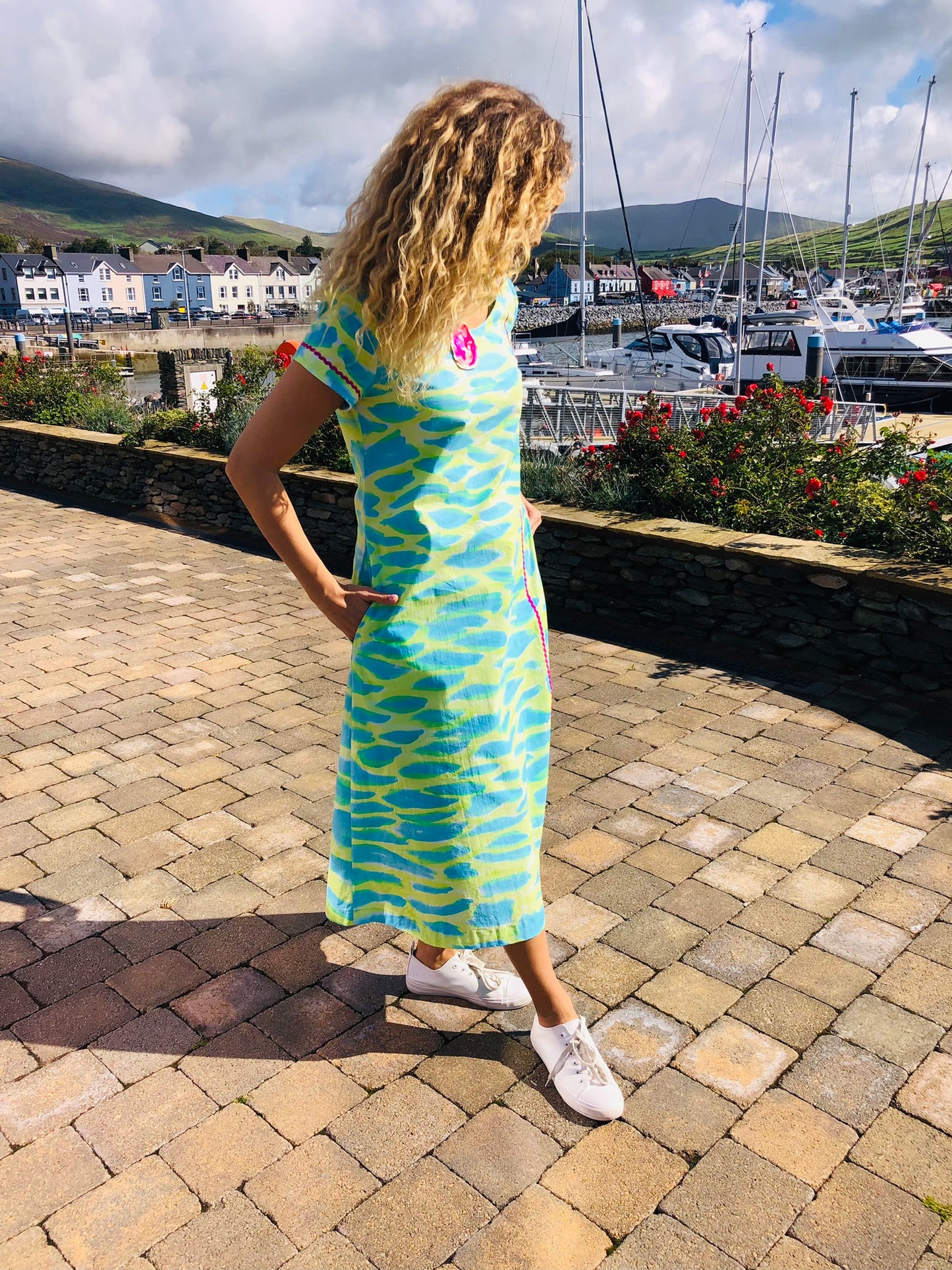 Handpainted Cotton Dress