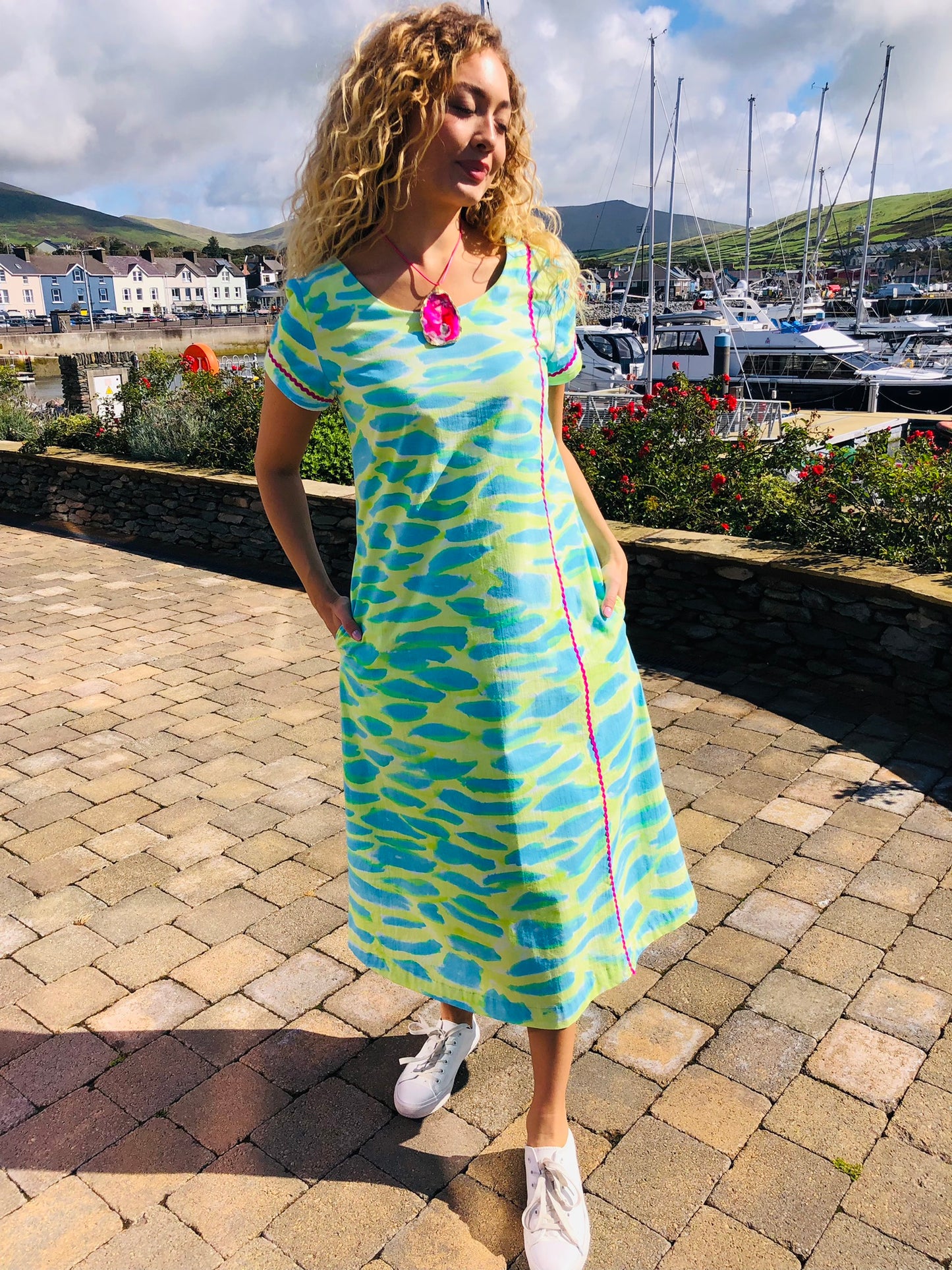 Handpainted Cotton Dress