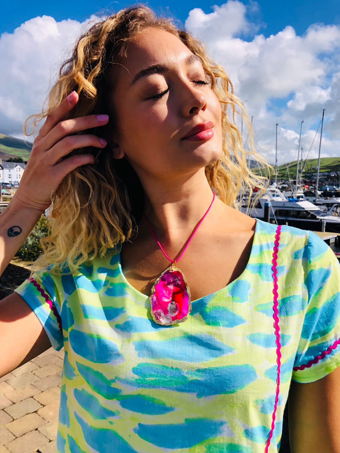 Handpainted Cotton Dress