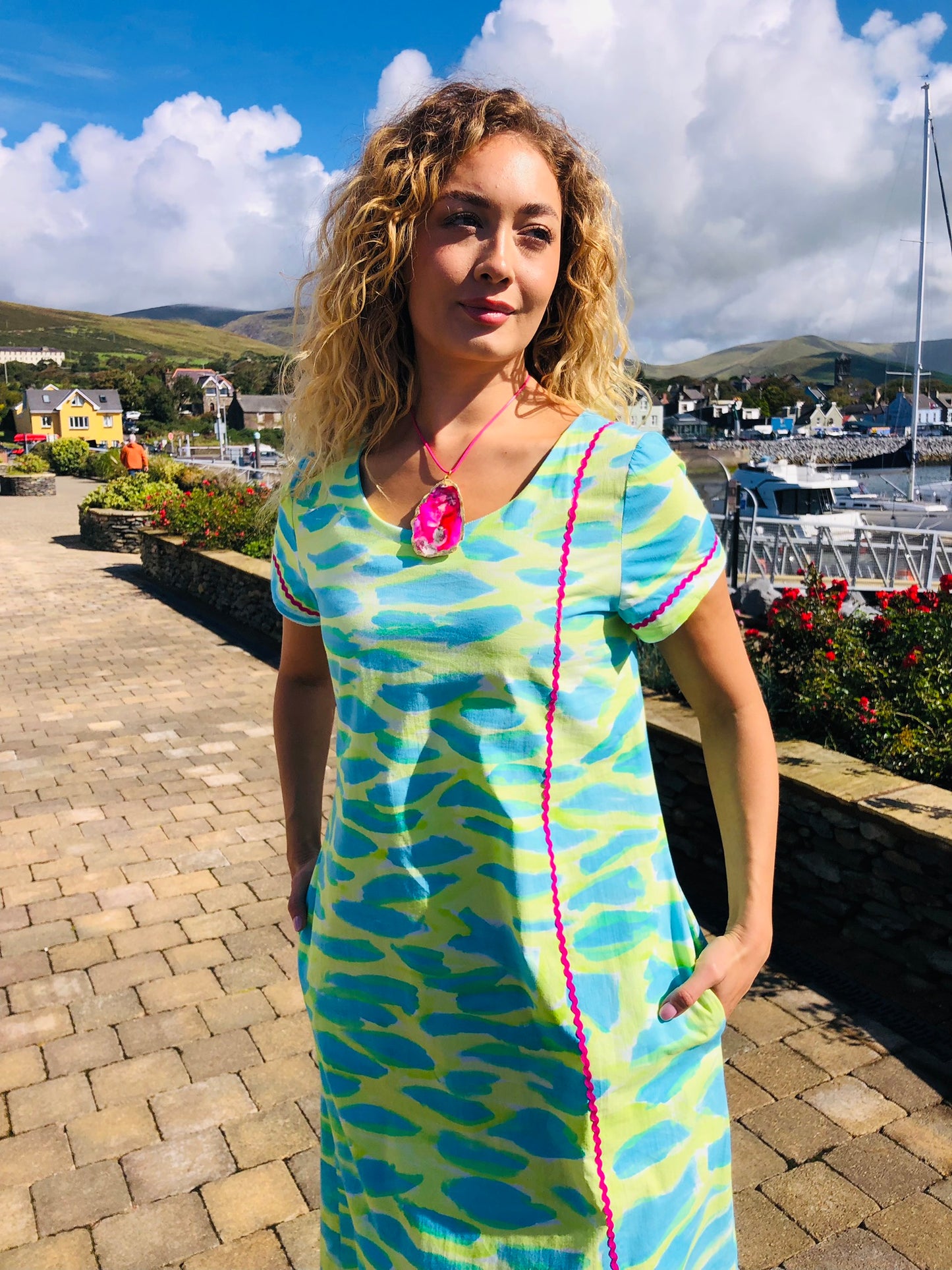 Handpainted Cotton Dress