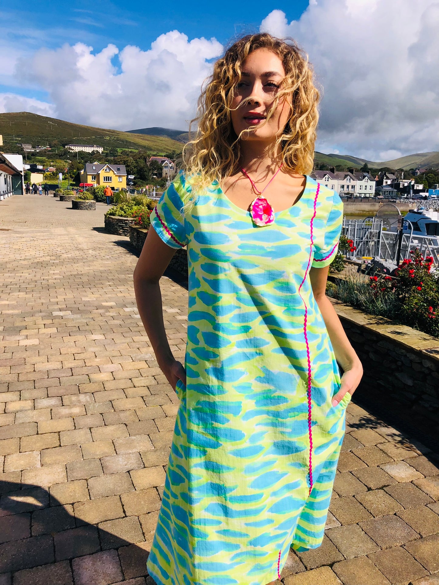 Handpainted Cotton Dress