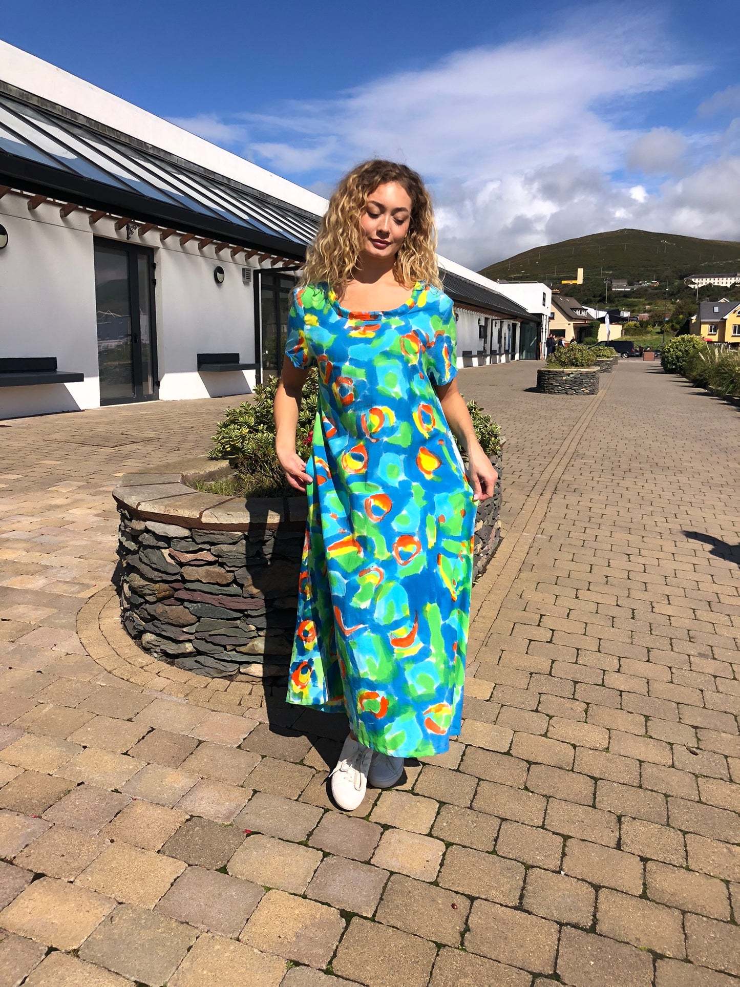 Handpainted Cotton Dress
