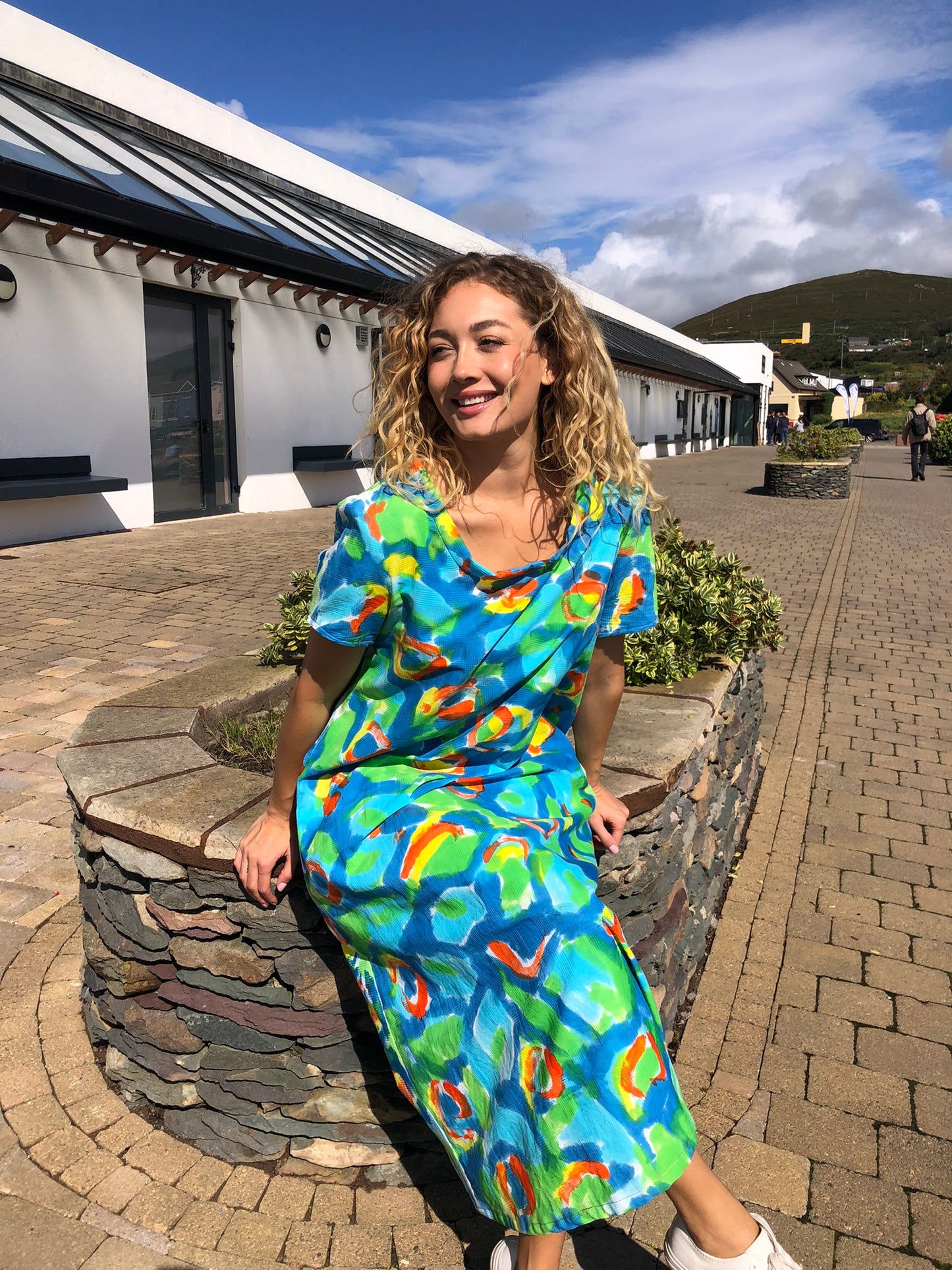 Handpainted Cotton Dress