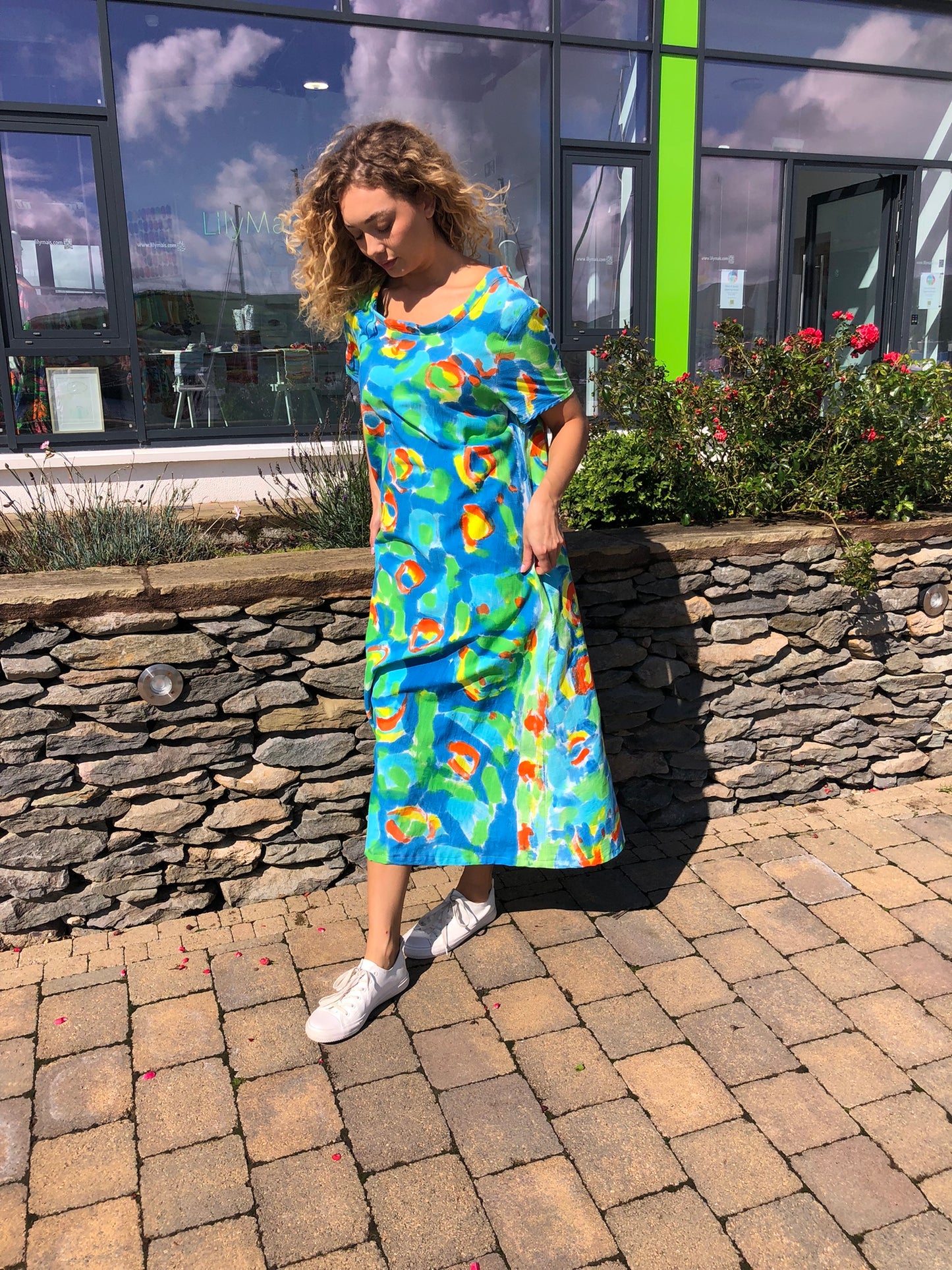 Handpainted Cotton Dress