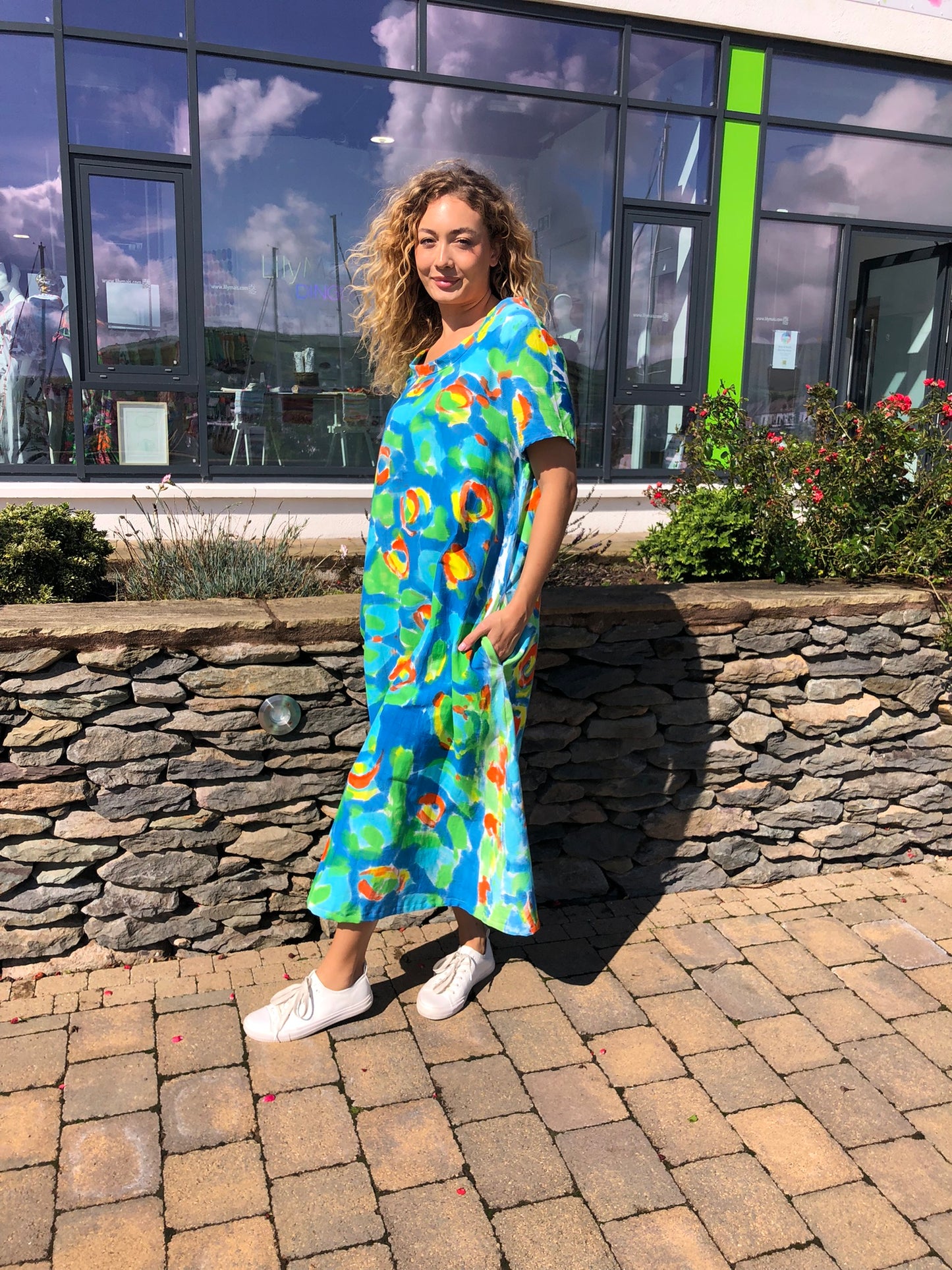 Handpainted Cotton Dress