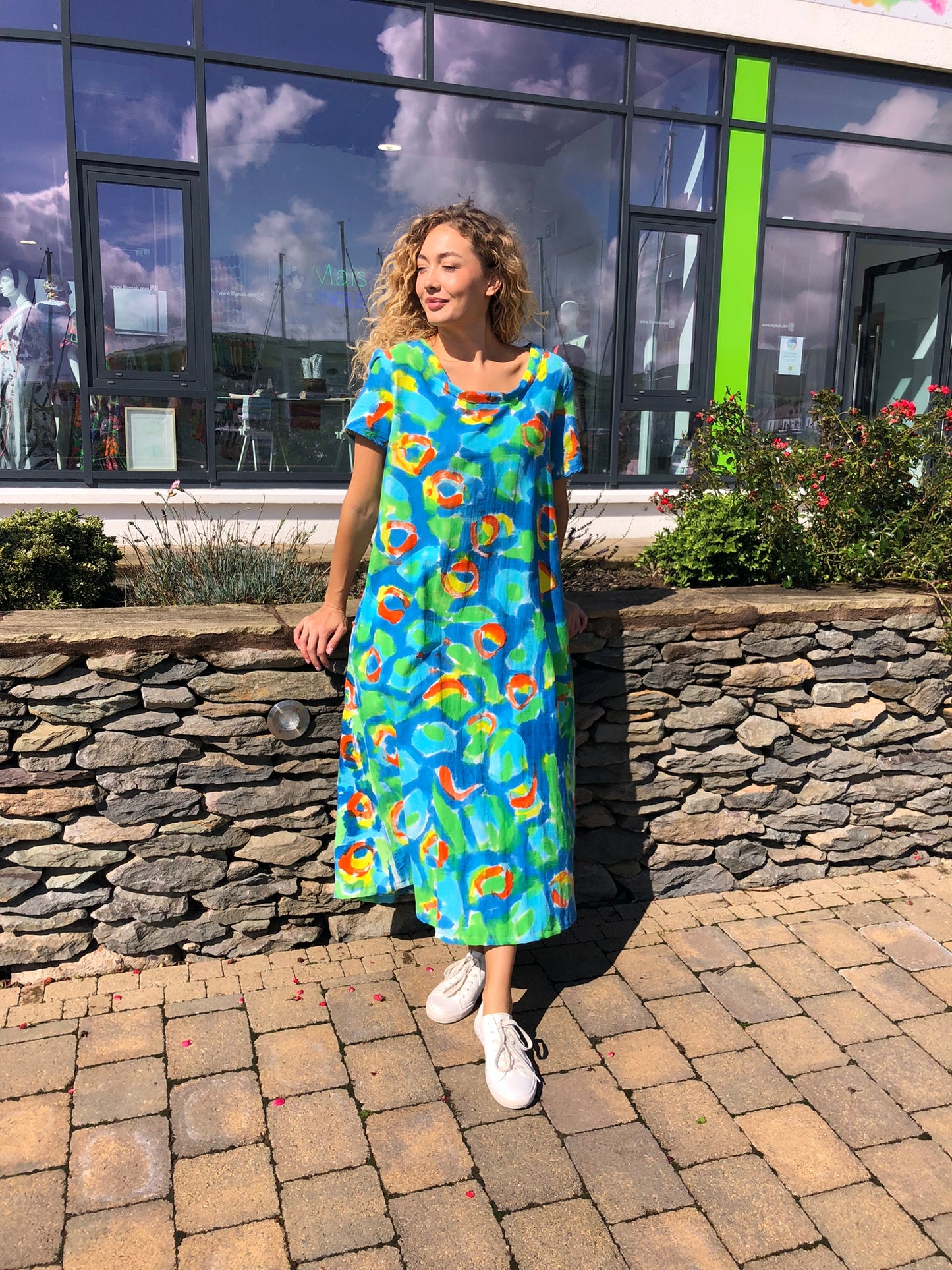 Handpainted Cotton Dress