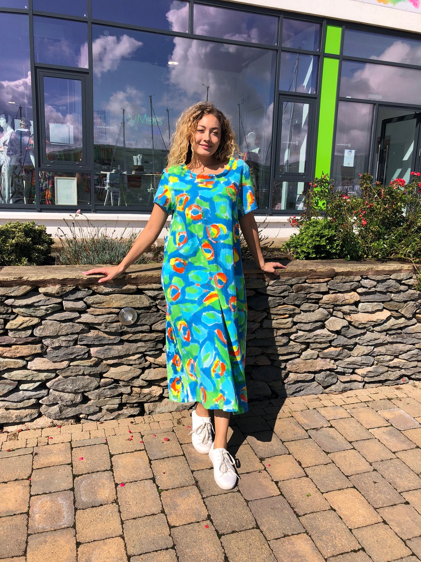 Handpainted Cotton Dress