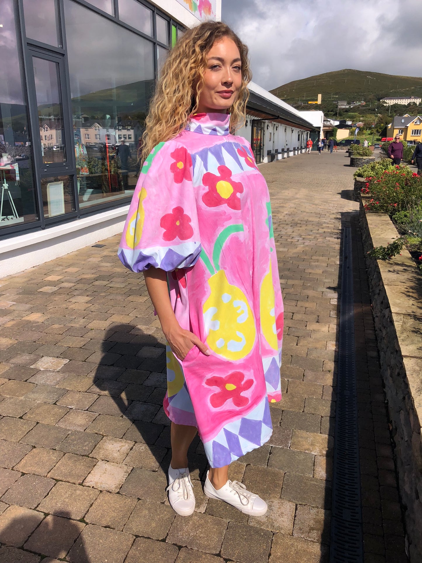 Handpainted Cotton Dress