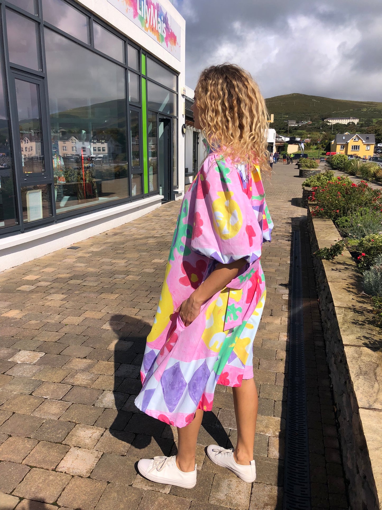 Handpainted Cotton Dress