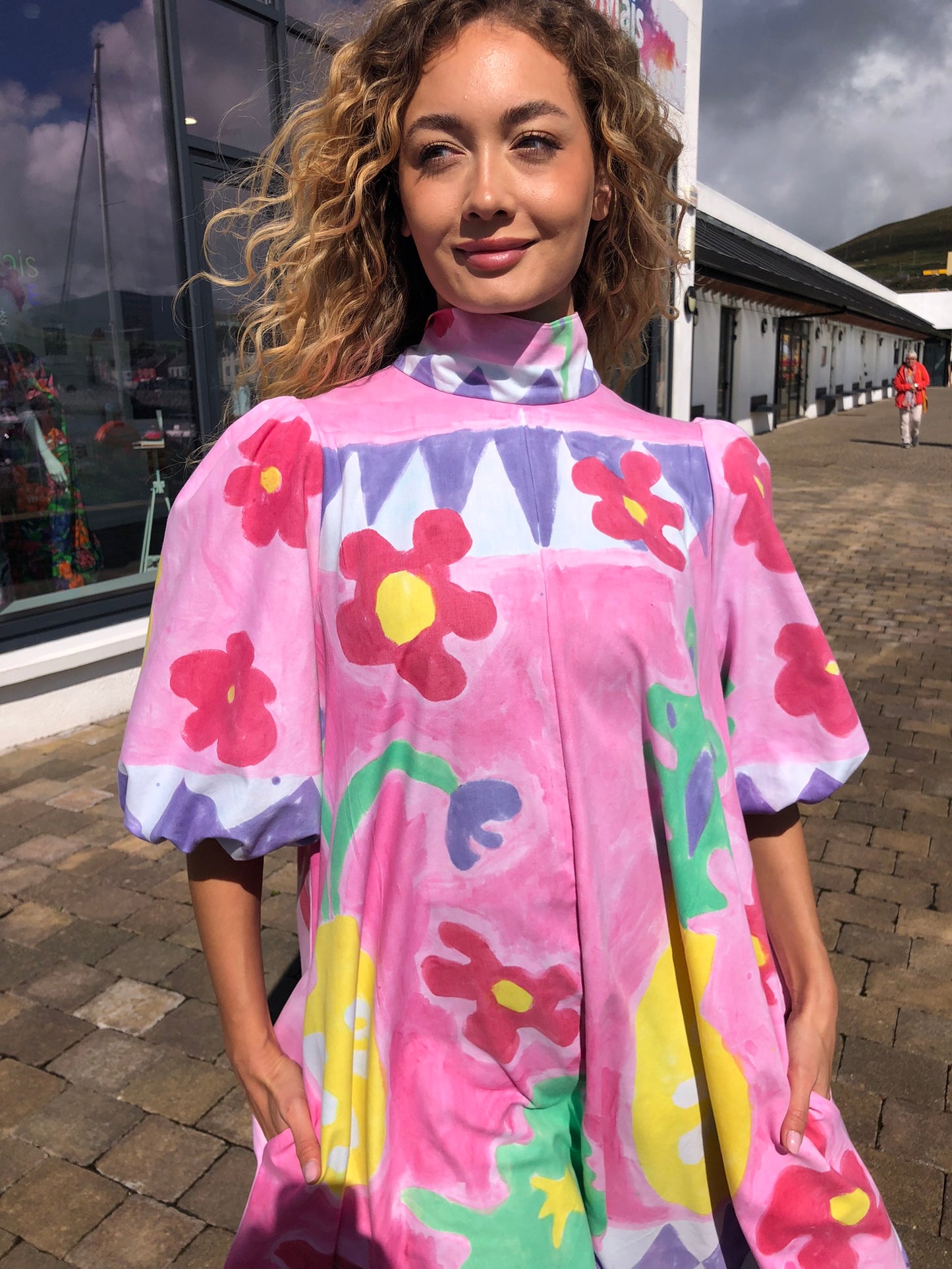 Handpainted Cotton Dress