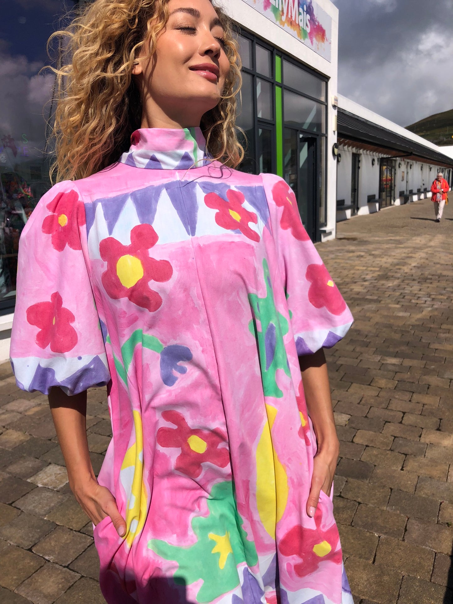 Handpainted Cotton Dress