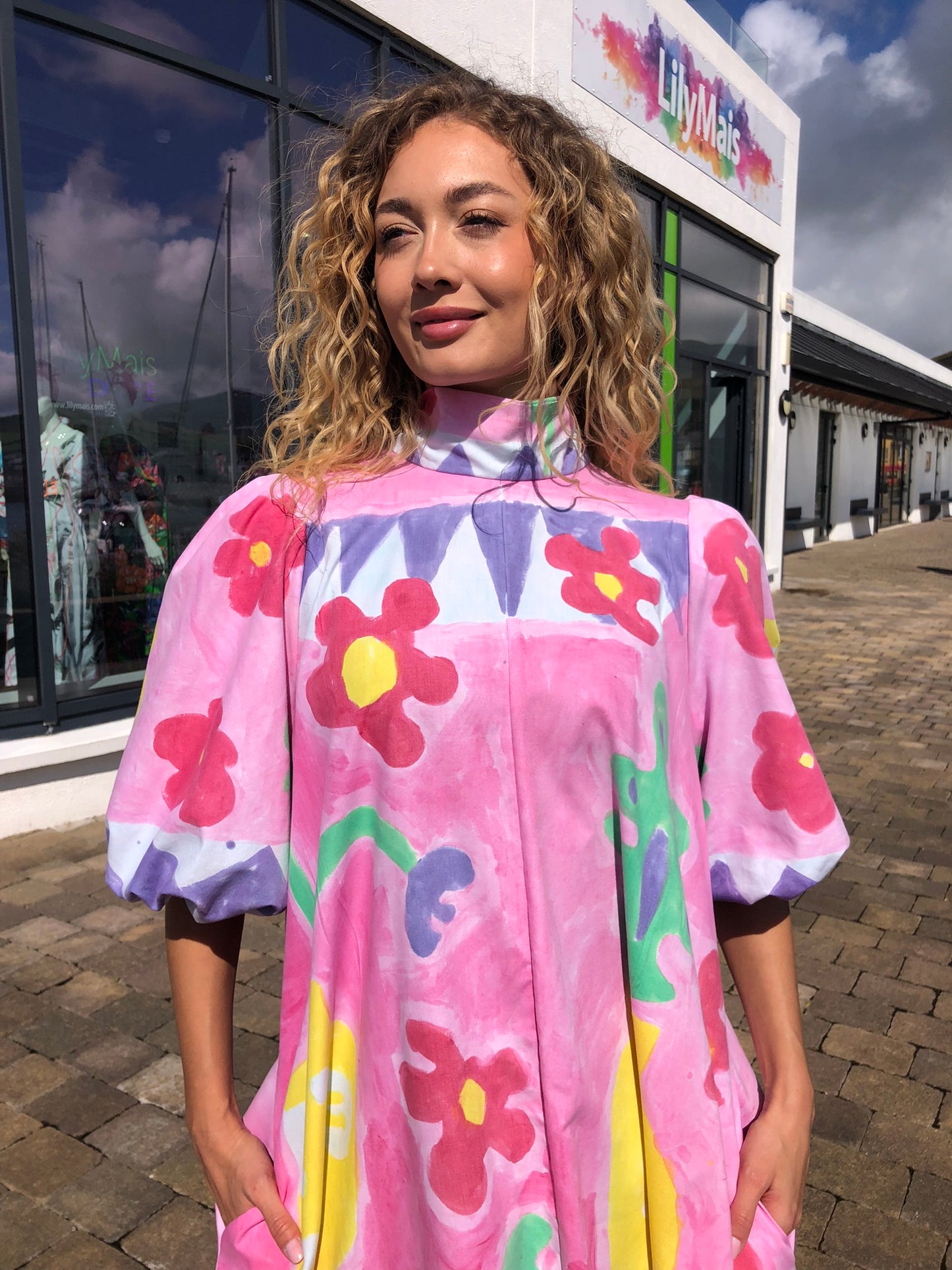 Handpainted Cotton Dress