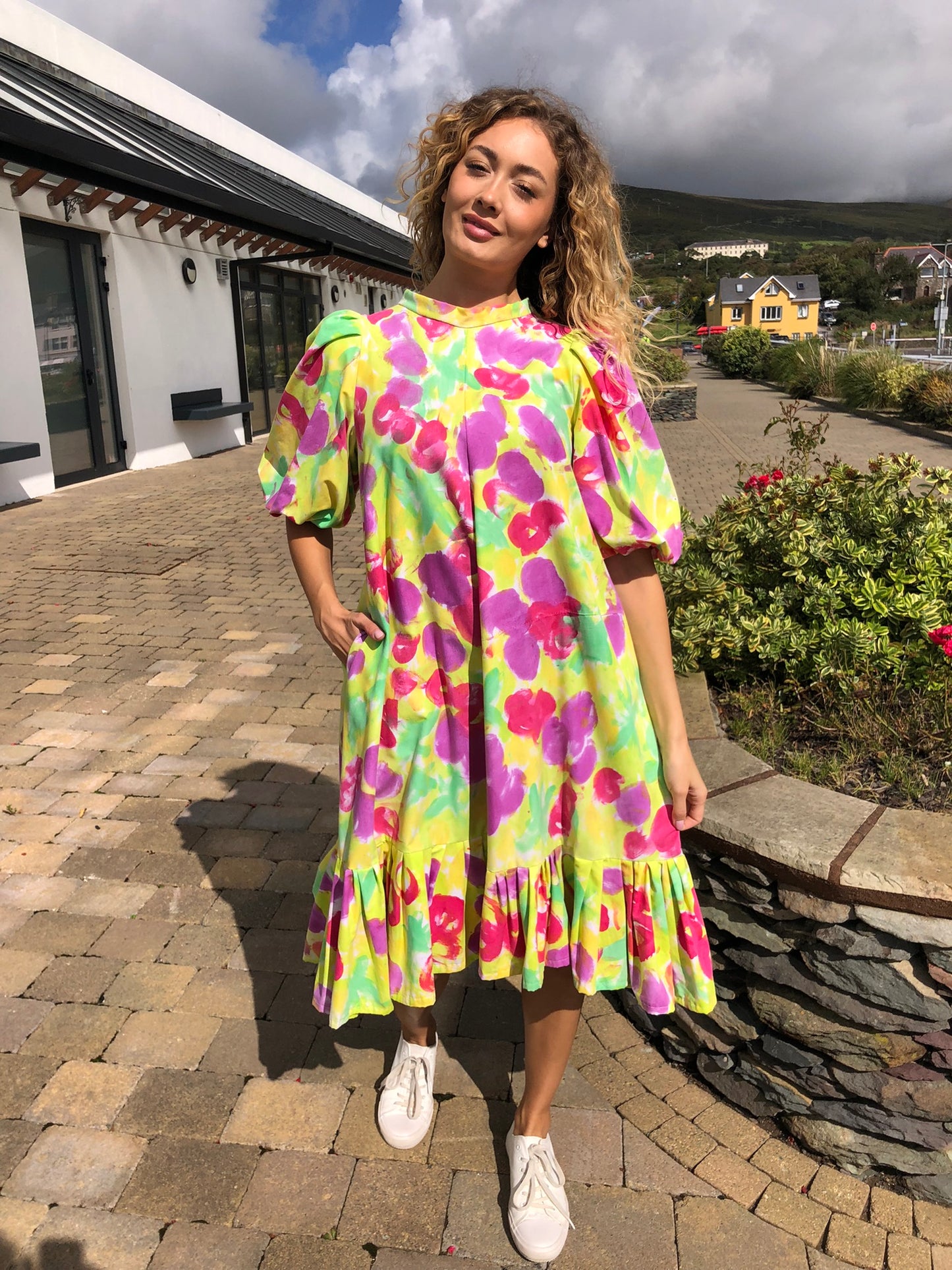 Handpainted Cotton Dress
