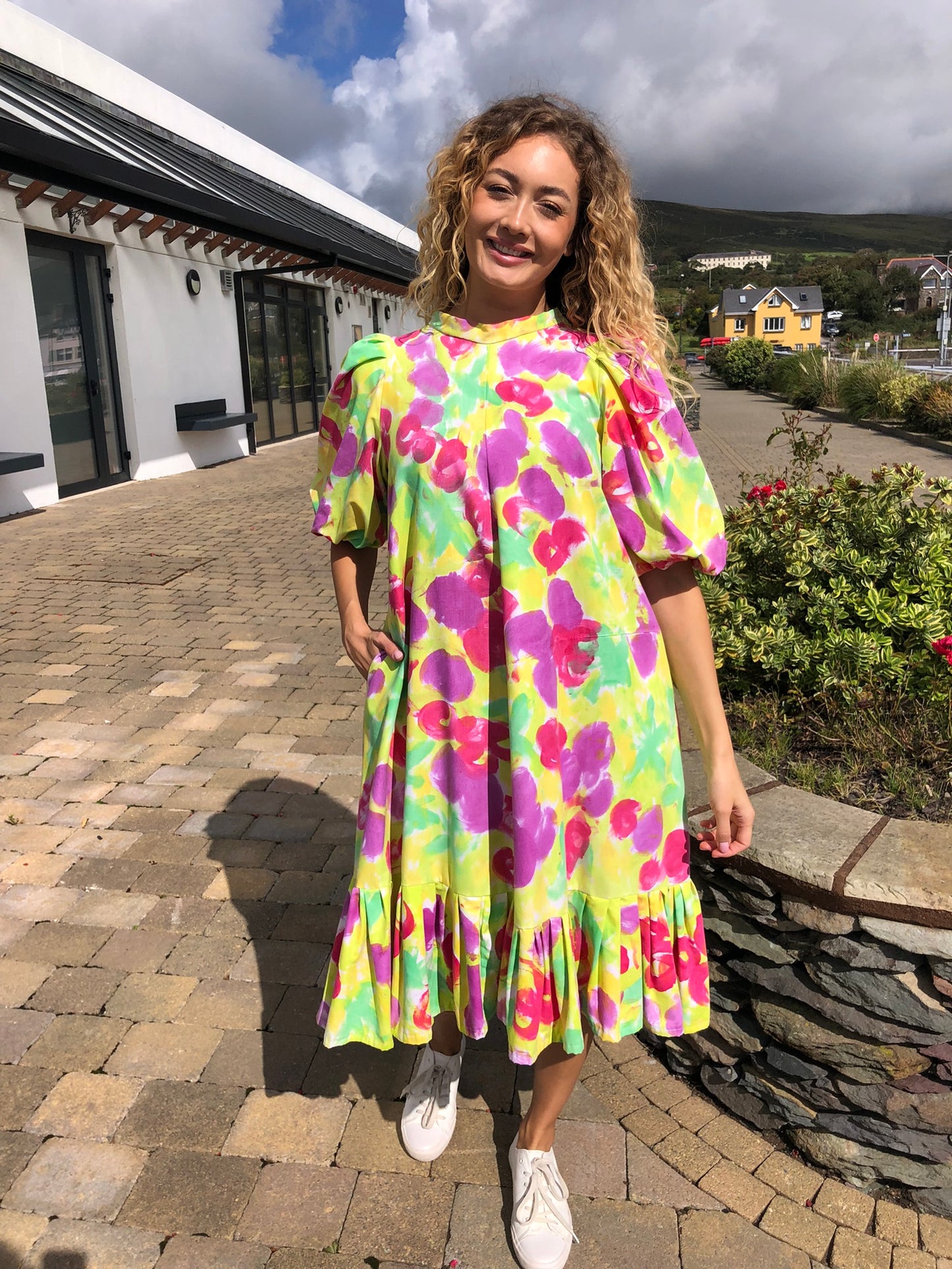 Handpainted Cotton Dress