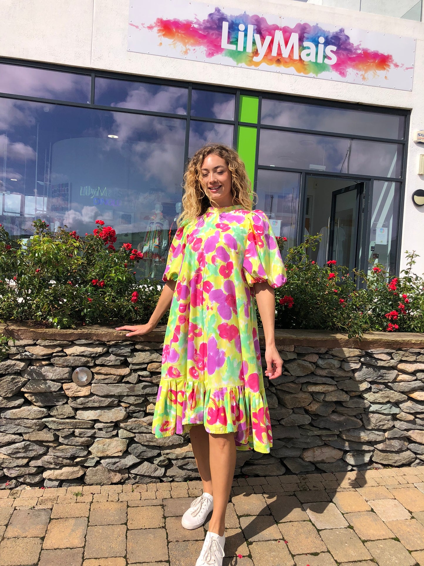 Handpainted Cotton Dress