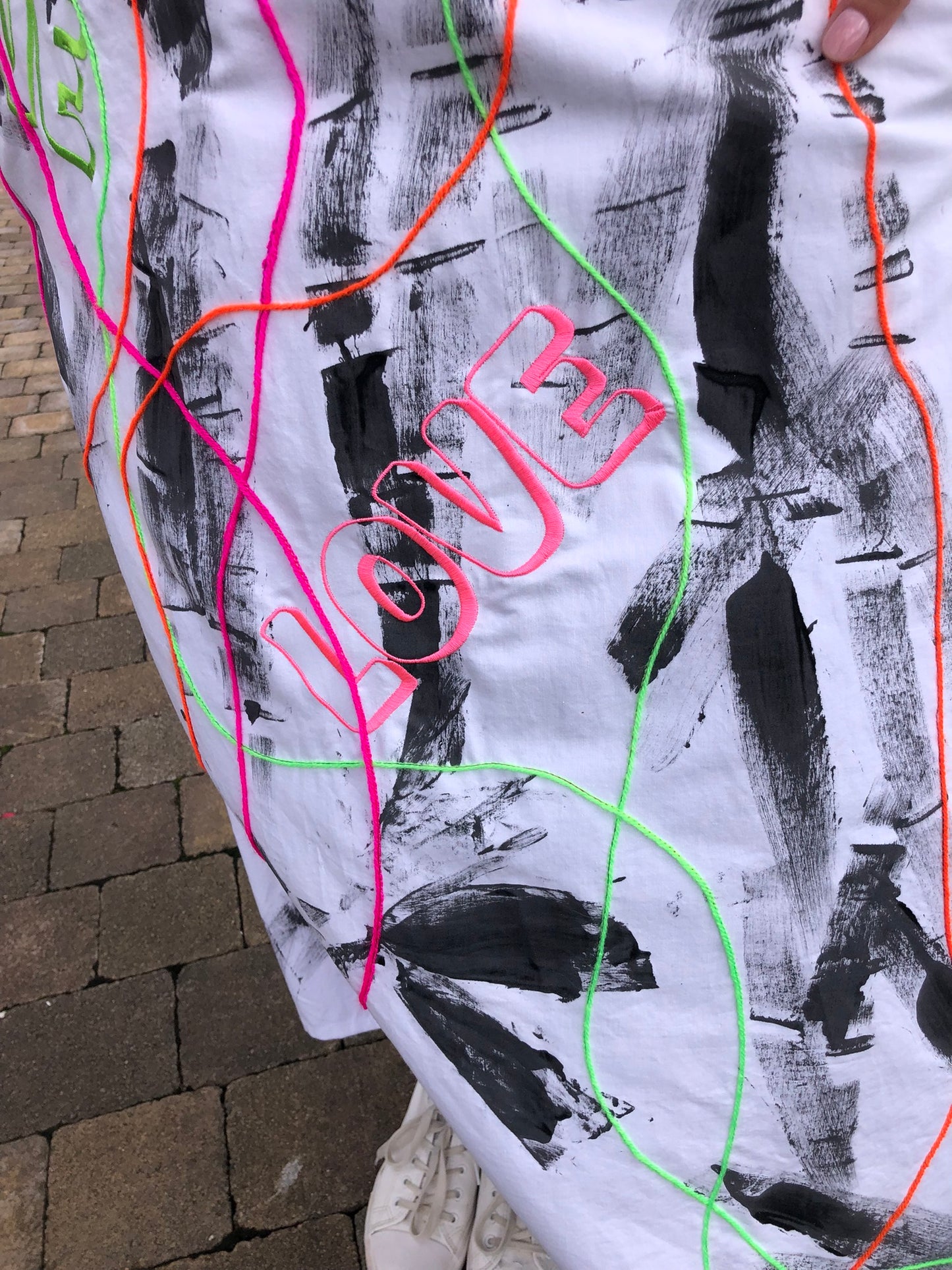 Handpainted Cotton Dress
