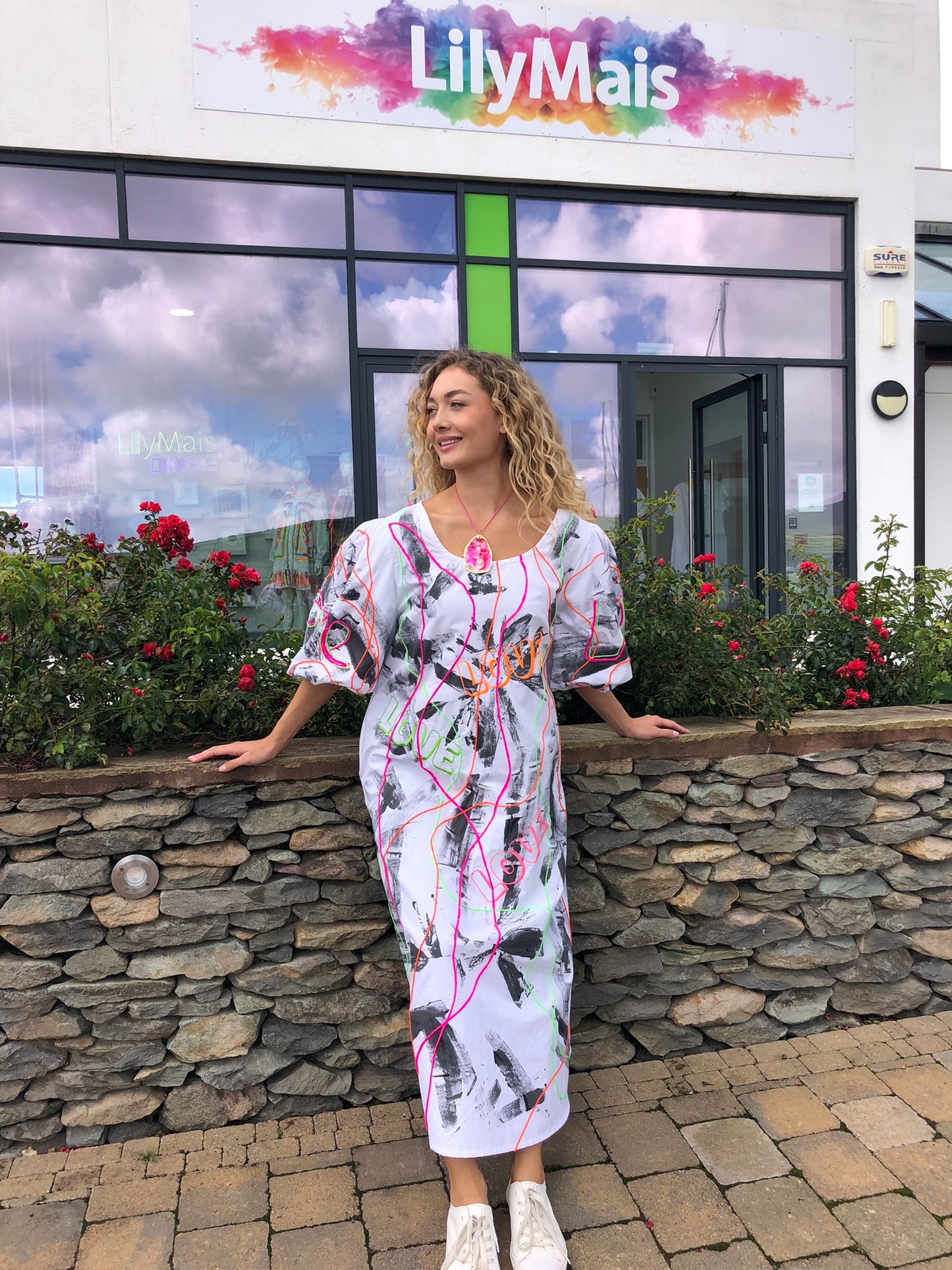 Handpainted Cotton Dress
