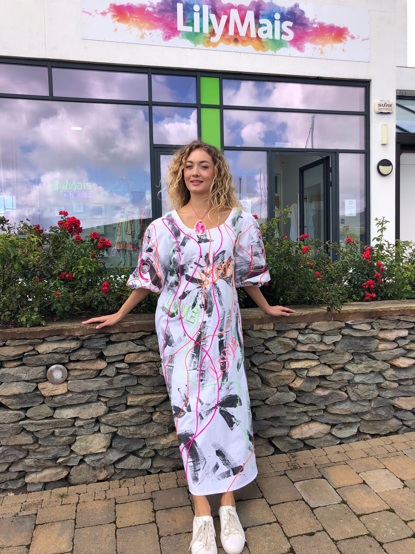 Handpainted Cotton Dress