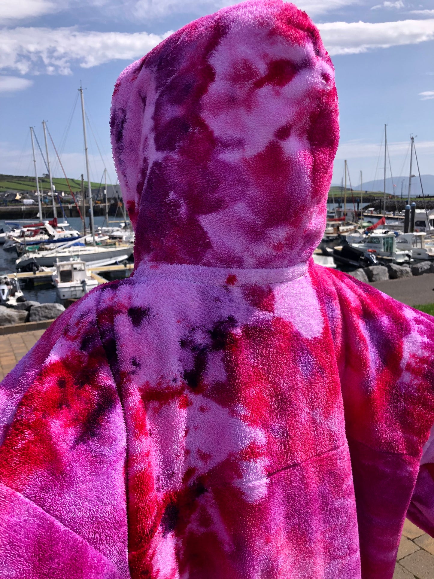 Ice-Dyed Swim Poncho / Swimrobe - Adult size