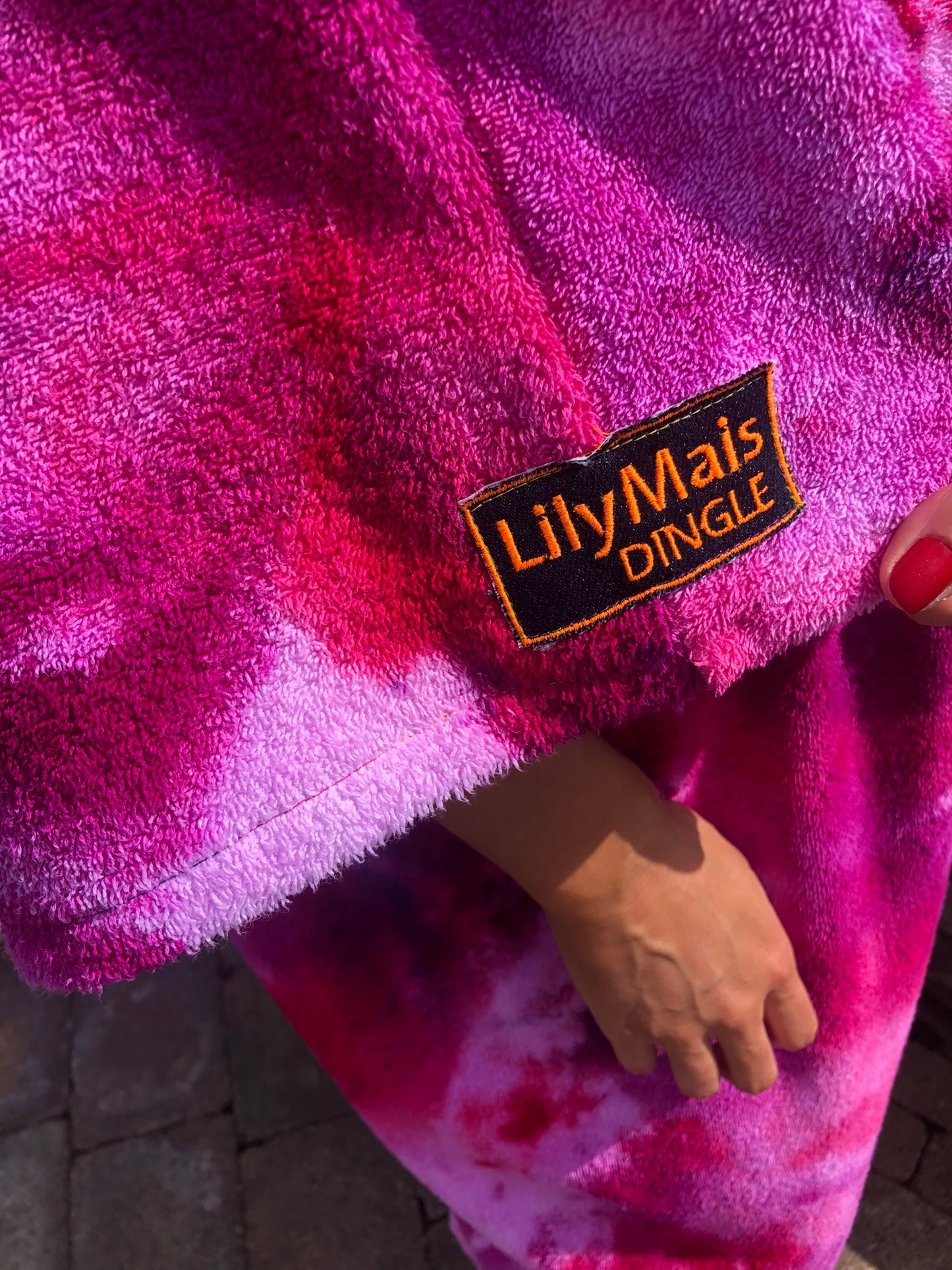Ice-Dyed Swim Poncho / Swimrobe - Adult size