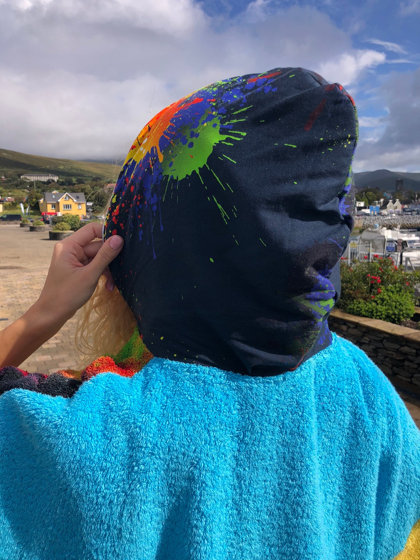 Handpainted Swim Poncho / Swimrobe