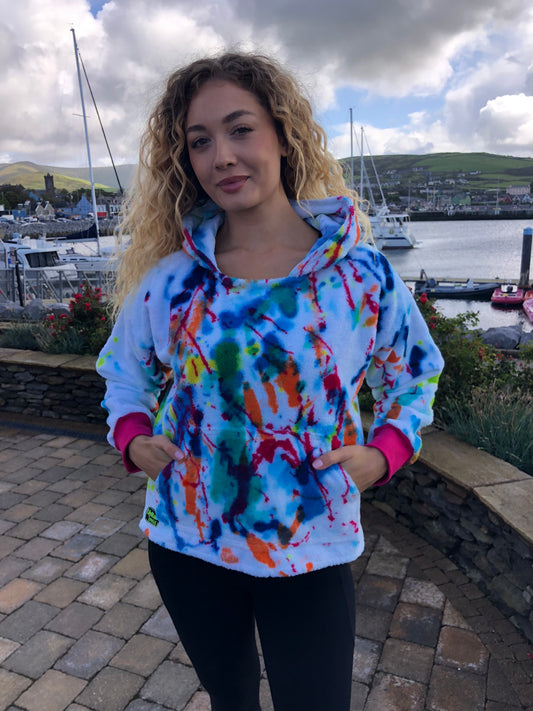 Handpainted Cotton Hoodie