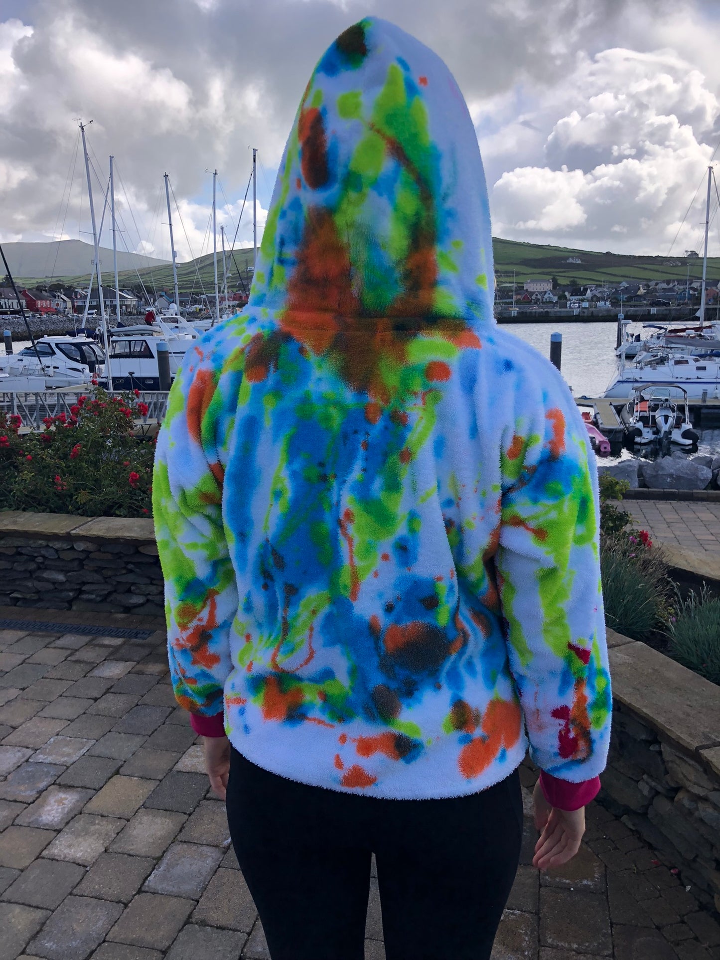 Handpainted Cotton Hoodie