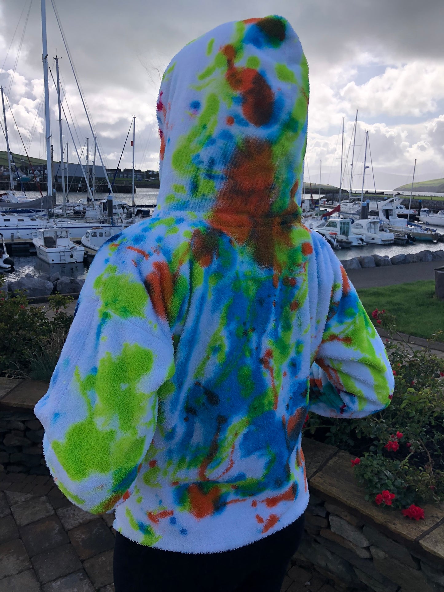Handpainted Cotton Hoodie