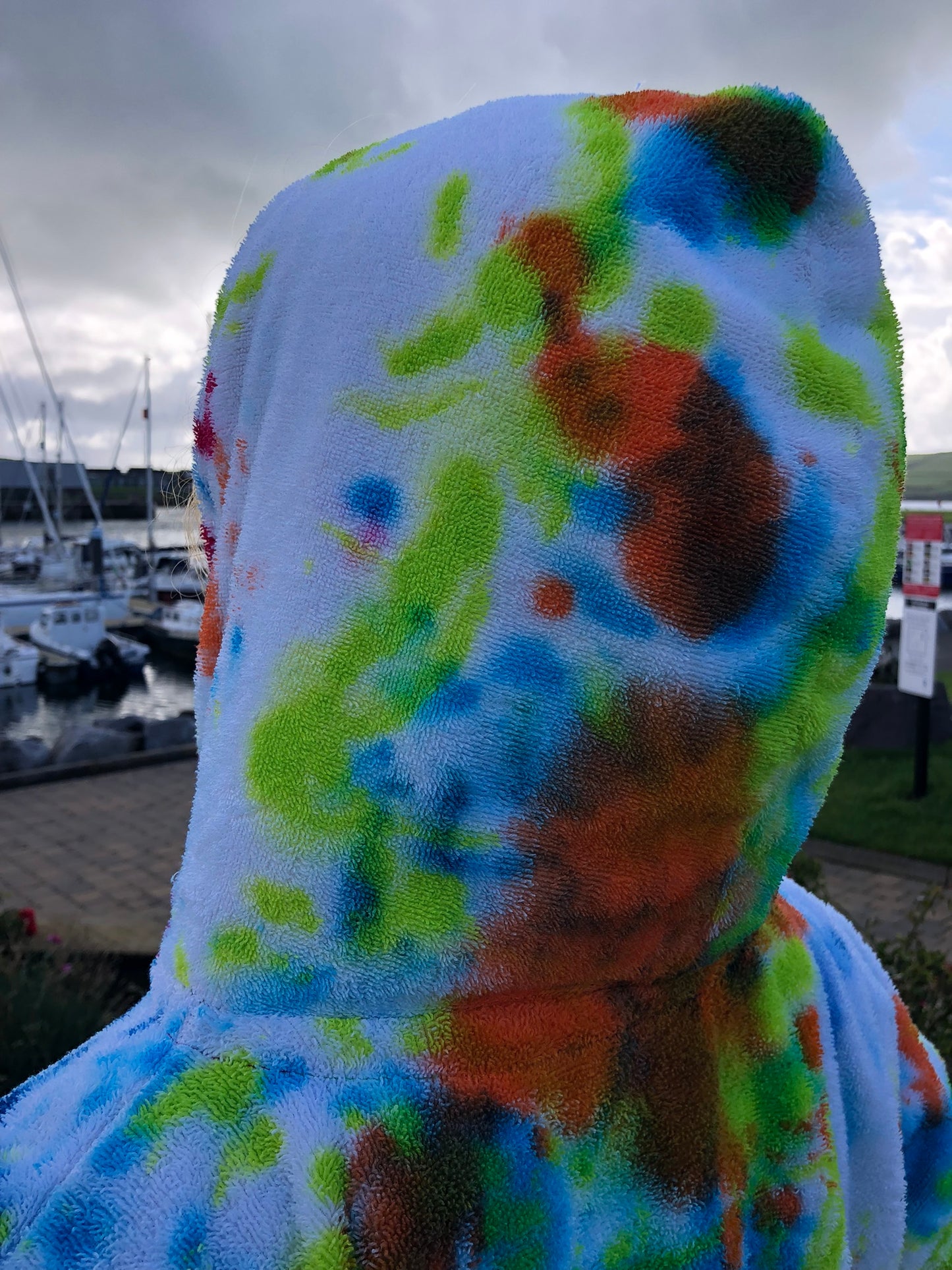 Handpainted Cotton Hoodie
