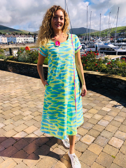 Handpainted Cotton Dress